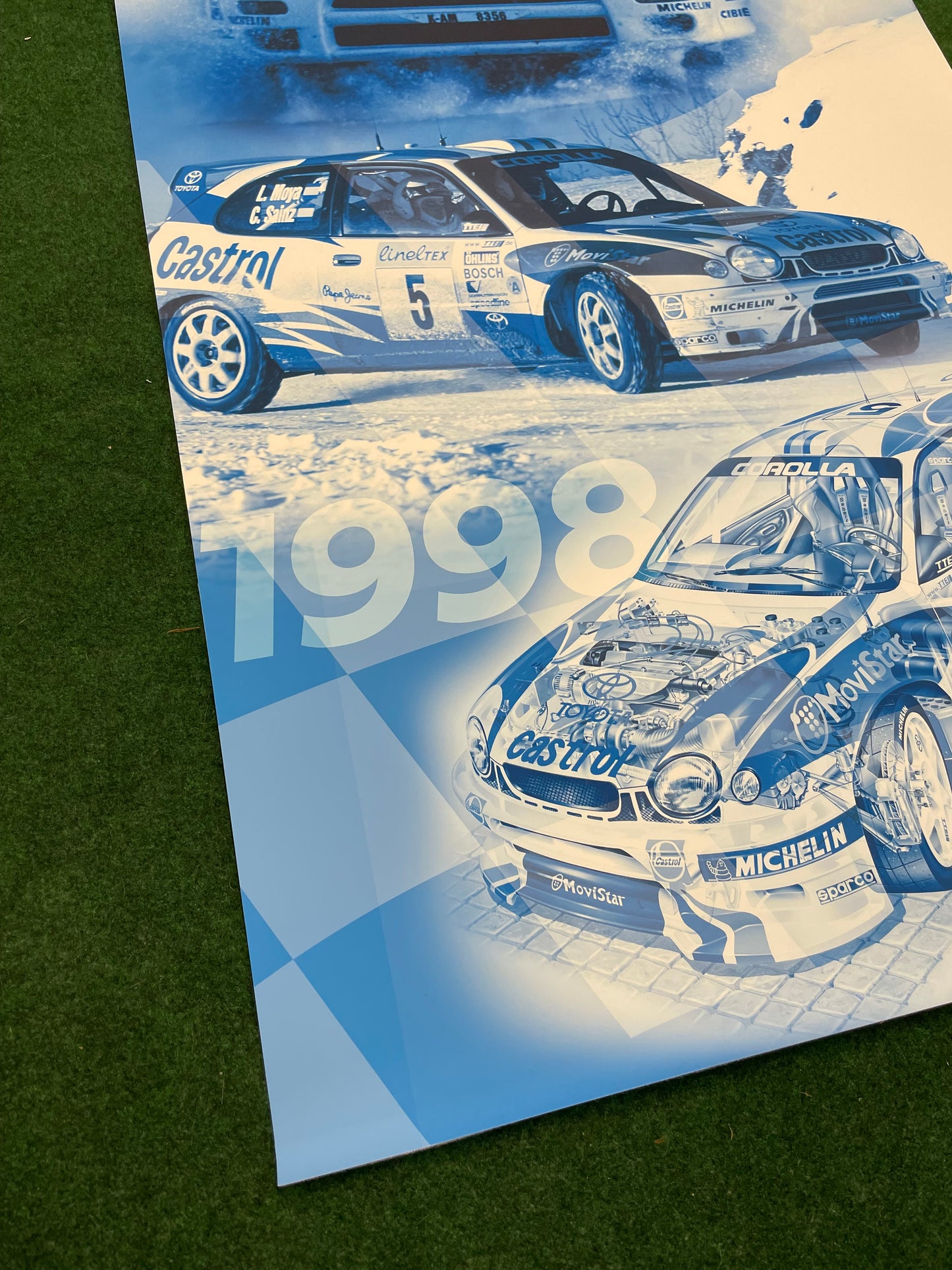 CASTROL Oil - 1994-1998 WRC Toyota Celica and Corolla Trade Show Display Banner