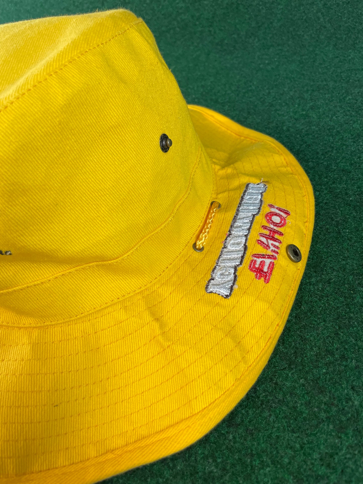YMS SuperGT Yellow Hat & Hasemi Motor Sport Drawstring Bucket Hat
