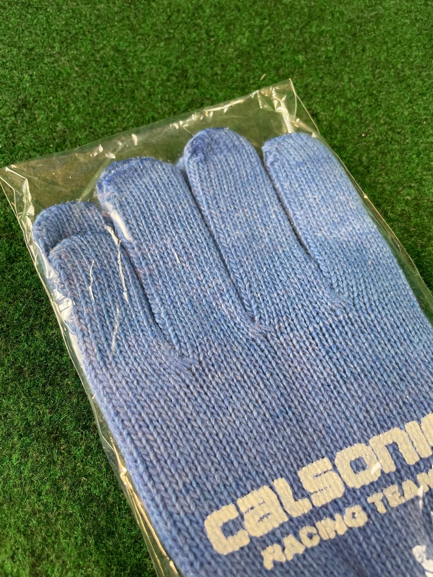 Calsonic Racing Team - Blue & White Vintage Knit Work Gloves Set