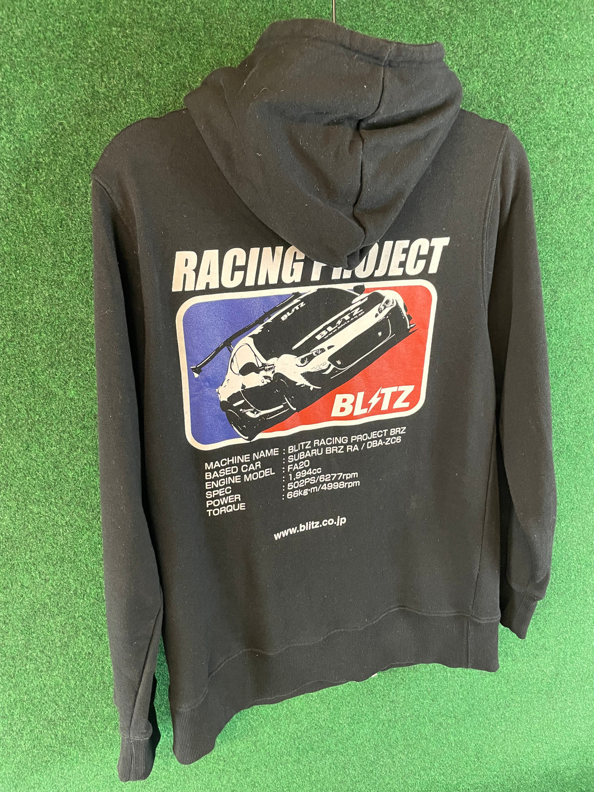 BLITZ Racing Project - Subaru BRZ Zip Up Hooded Sweatshirt