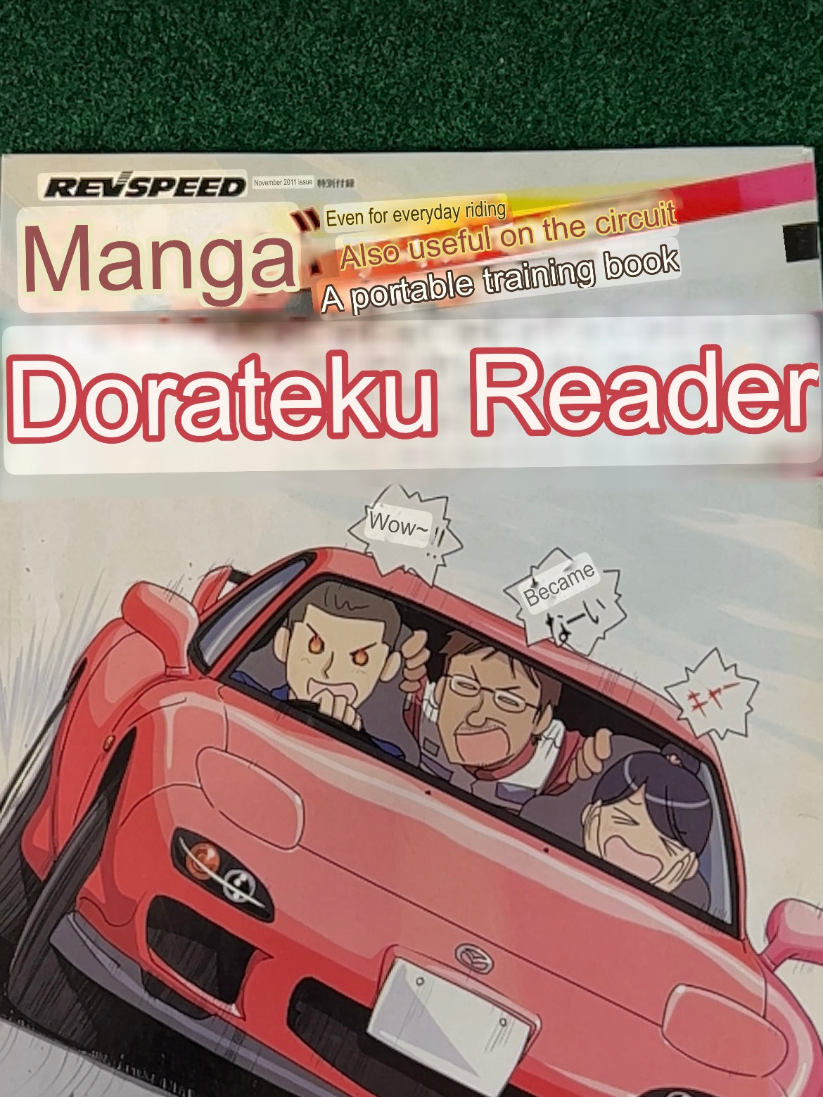 REVSPEED - Driver Tips and Training Magazine w/ Manga Mazda RX7 Cover