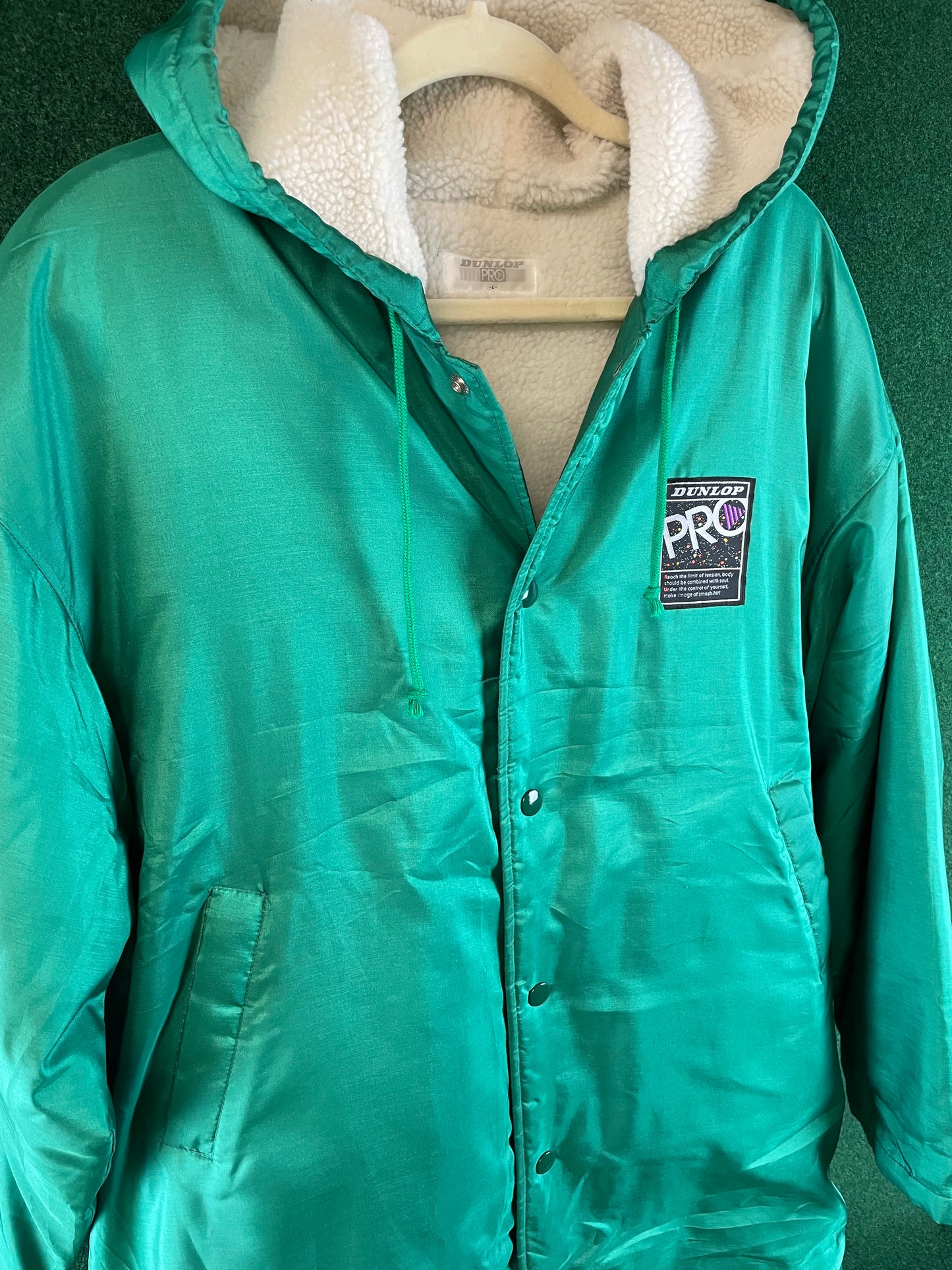 DUNLOP PRO Sports Activewear - Insulated Fleece Lined Vintage Bench Coat
