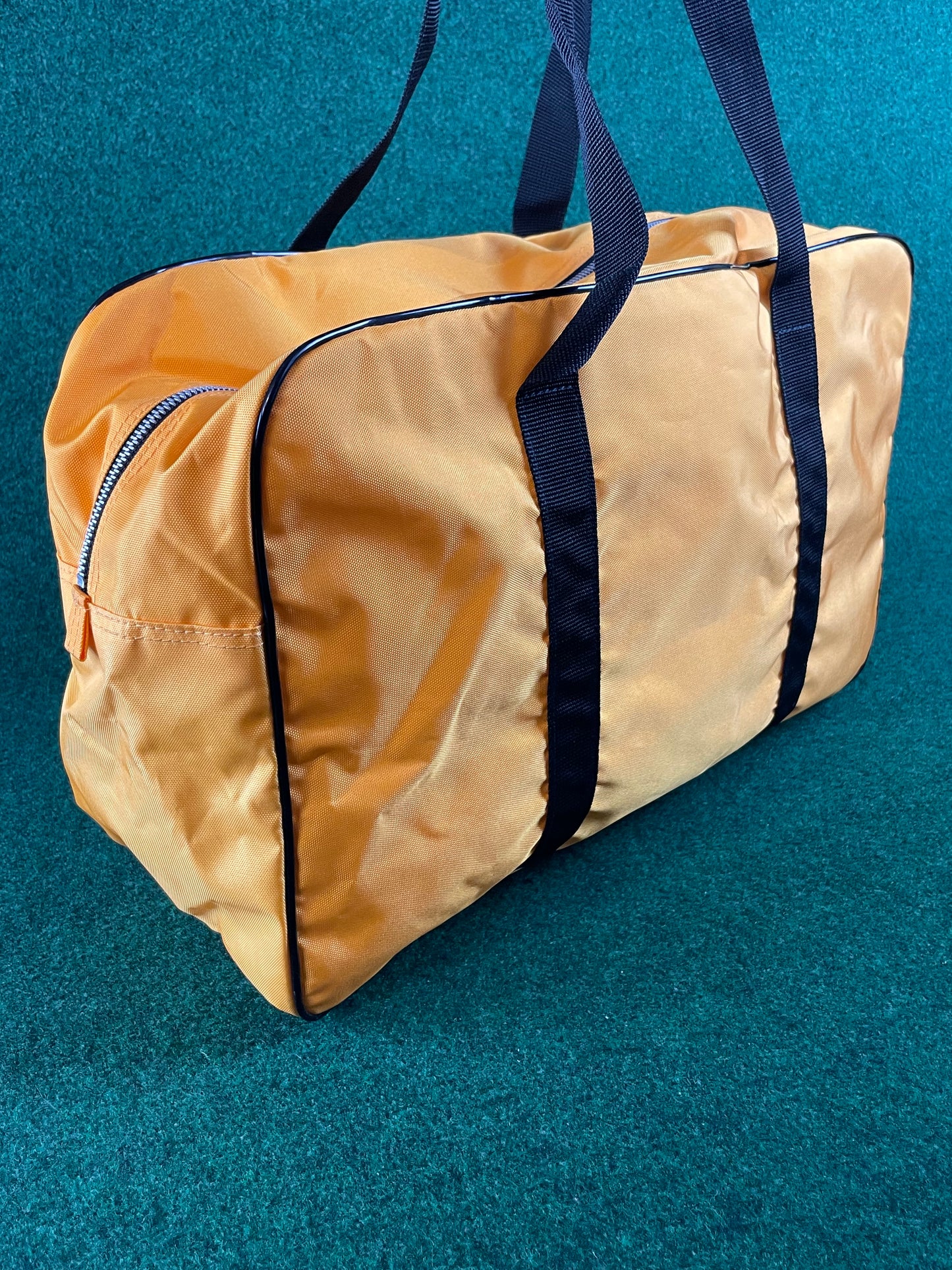 SUBARU - Vintage Original Fuji Gunma Seikyo Japanese Dealership Yellow Duffle Travel Bag