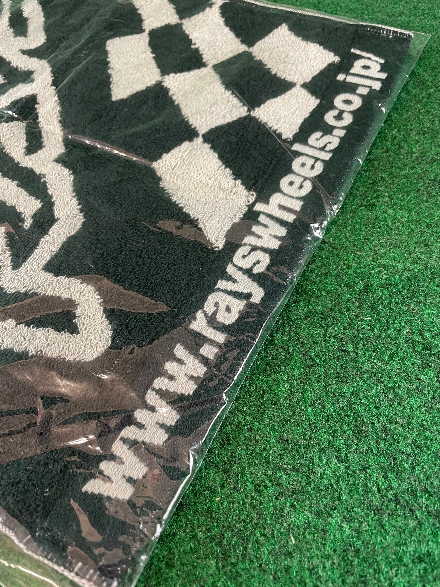 RAYS Official Motor Sports Gear Black/Grey Personal Towel w/ Loop