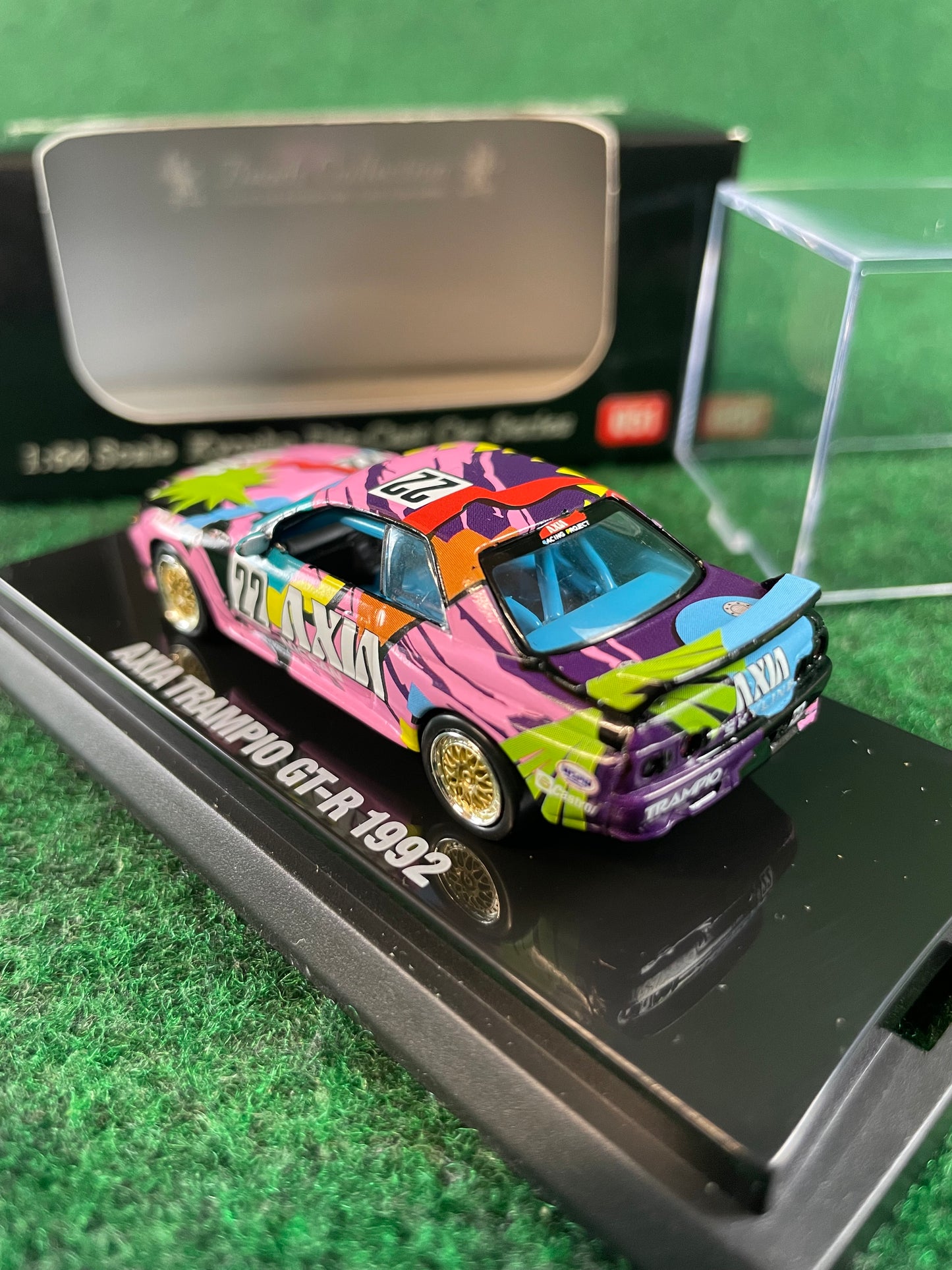 KYOSHO - Beads Collection 1991 & 1992 AXIA TRAMPIO Nissan Skyline R32 GT-R 1/64 Scale Diecast Set