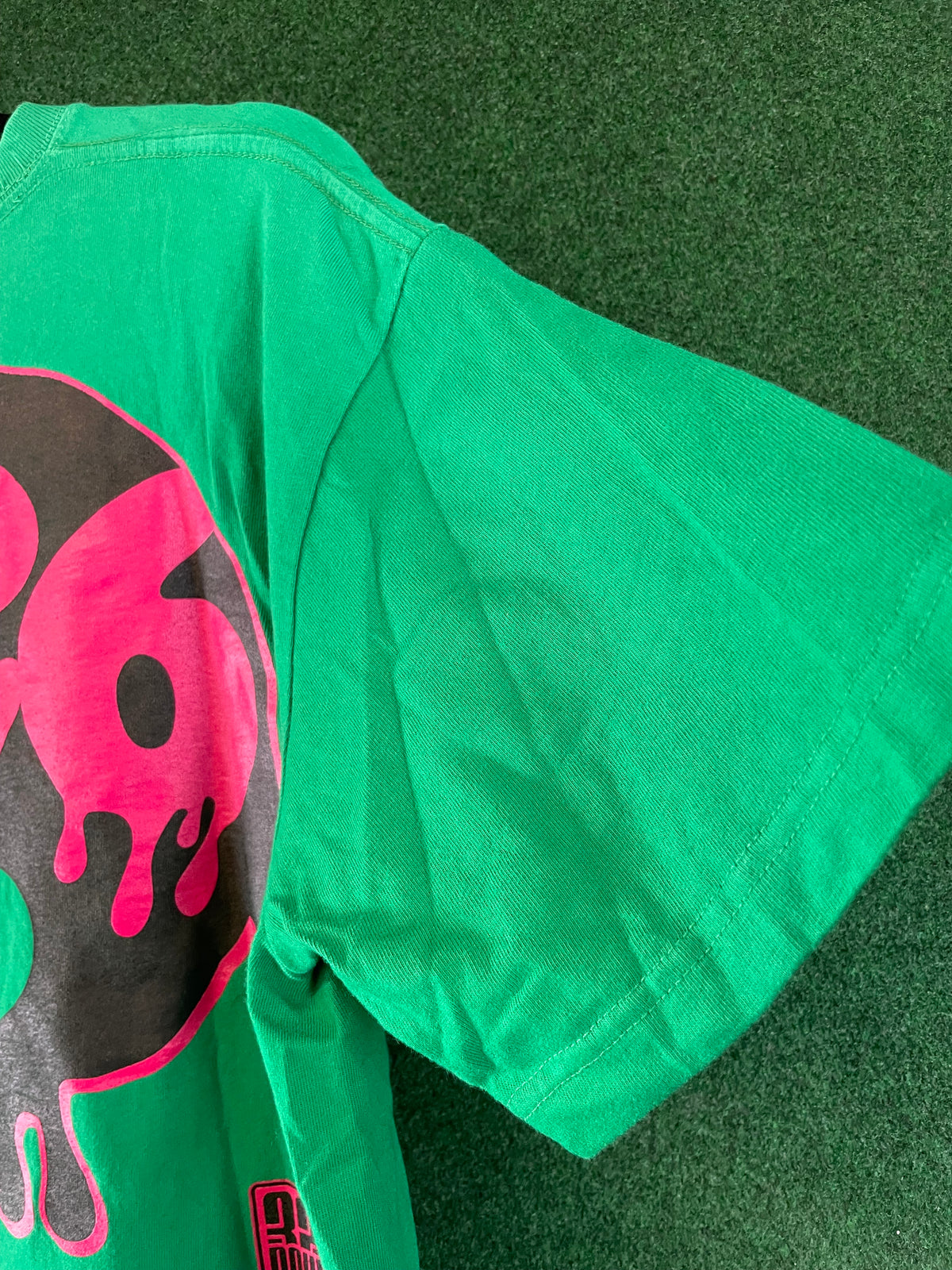 326POWER - Green/Pink/Black Skull Drip T-shirt