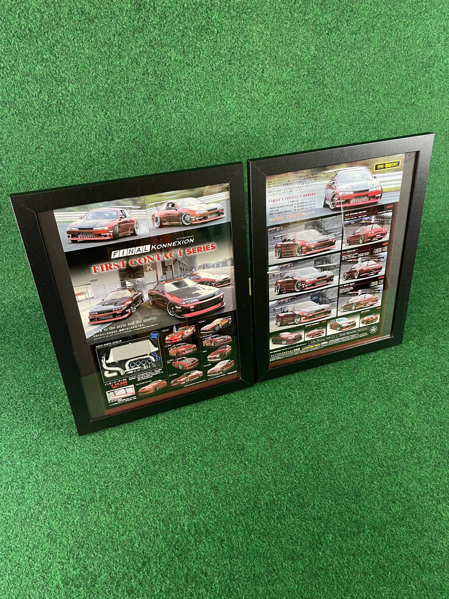 FINAL KONNEXION FIRST CONTACT SERIES Aero Lineup (Nissan, Toyota, Mazda) - Full Page Framed Advertisement Set