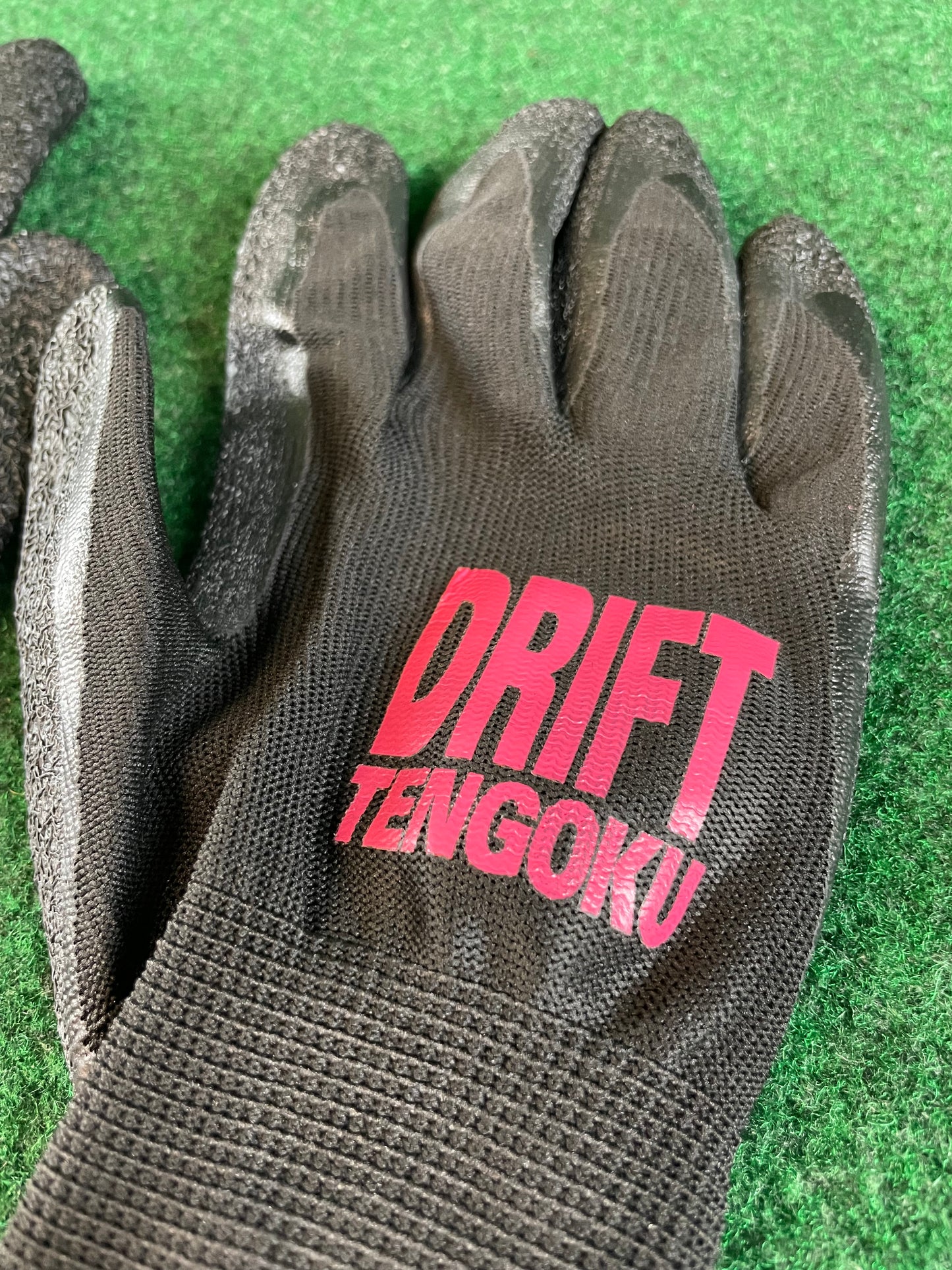 Drift Tengoku - (1) Elastic Rubber Grip Work Gloves