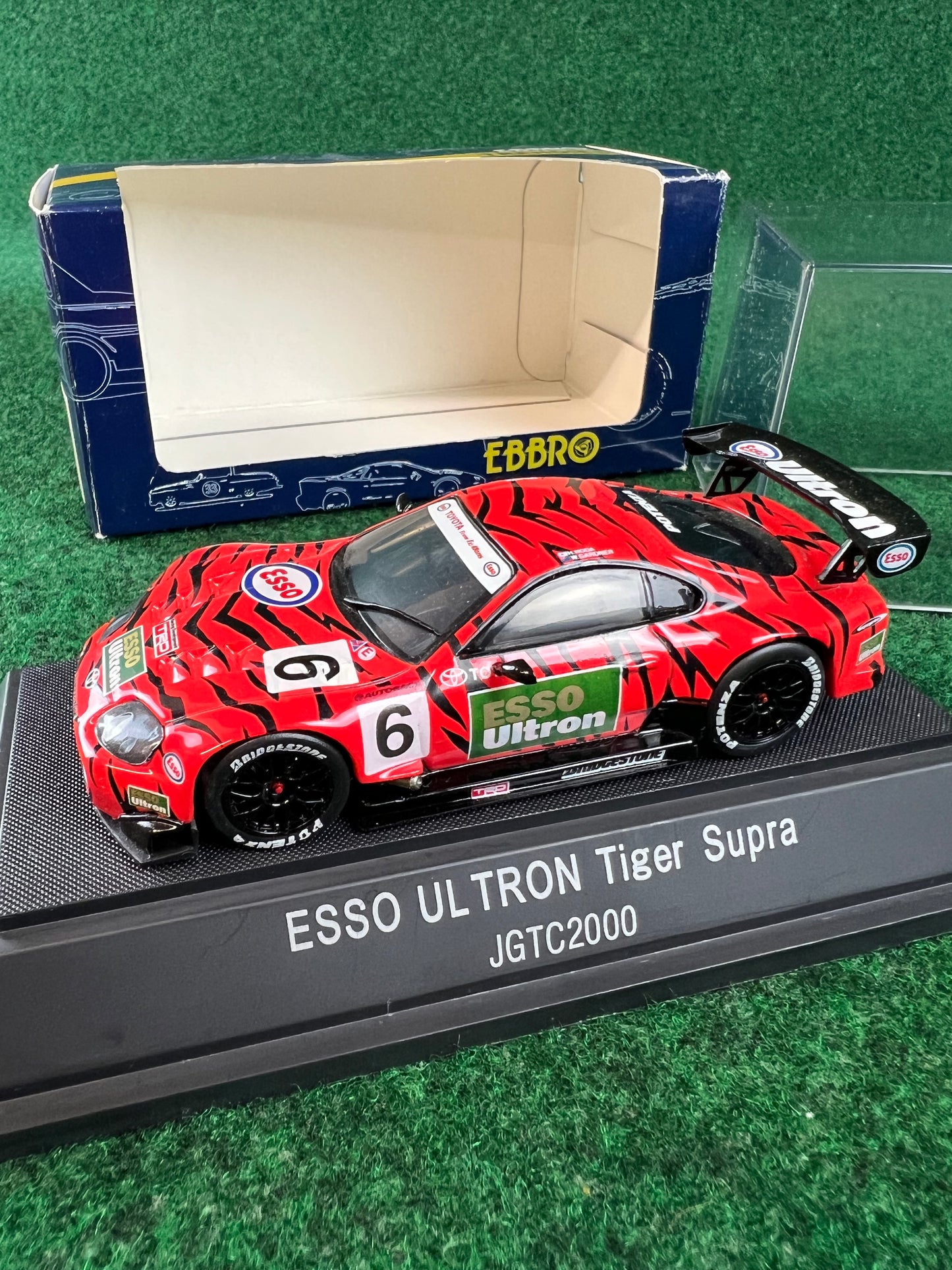 EBBRO Trendies ESSO Ultron Toyota Supra 2000 (Red & Black) 1/43 Scale Diecast