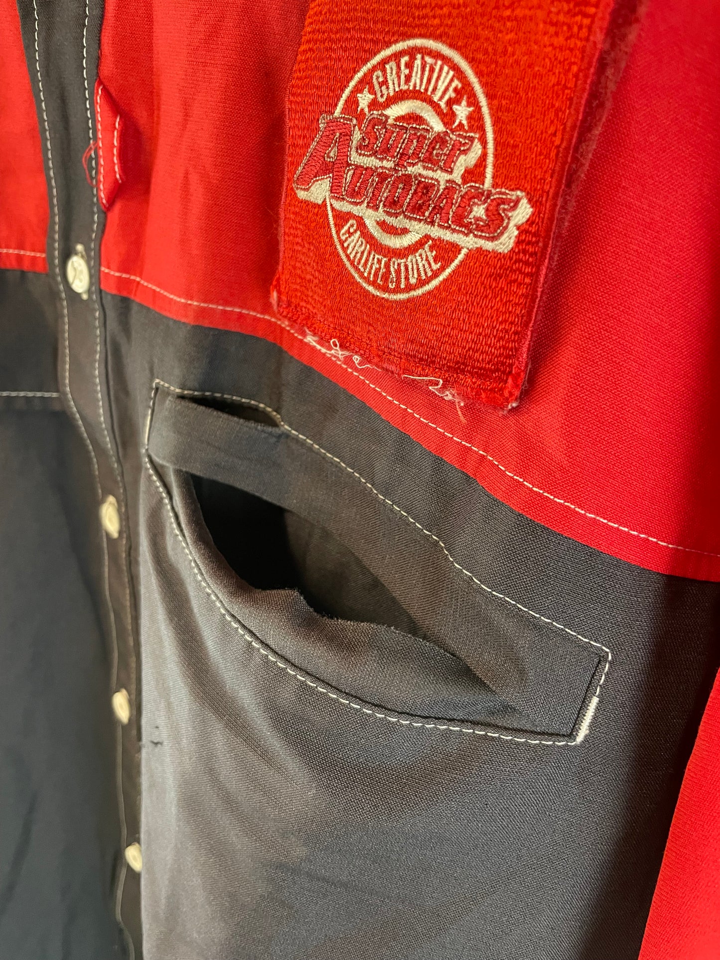 Super Autobacs - Employee Button Down Short Sleeved Shirt