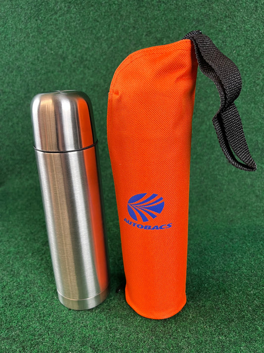 Autobacs - Stainless Steel Water Bottle with Holder Sleeve