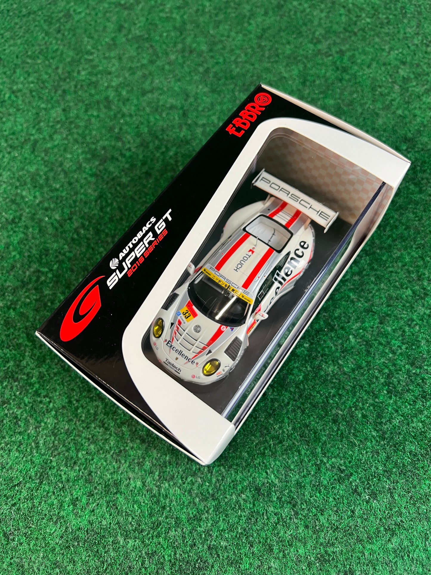 EBBRO - SUPER GT 2016 Excellence Porsche 911 GT300 No. 33 1/43 Scale Diecast