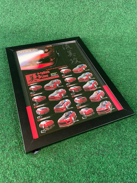 Origin Stylish Line Aero Lineup (Nissan, Toyota, Mazda) - Full Page Framed Advertisement