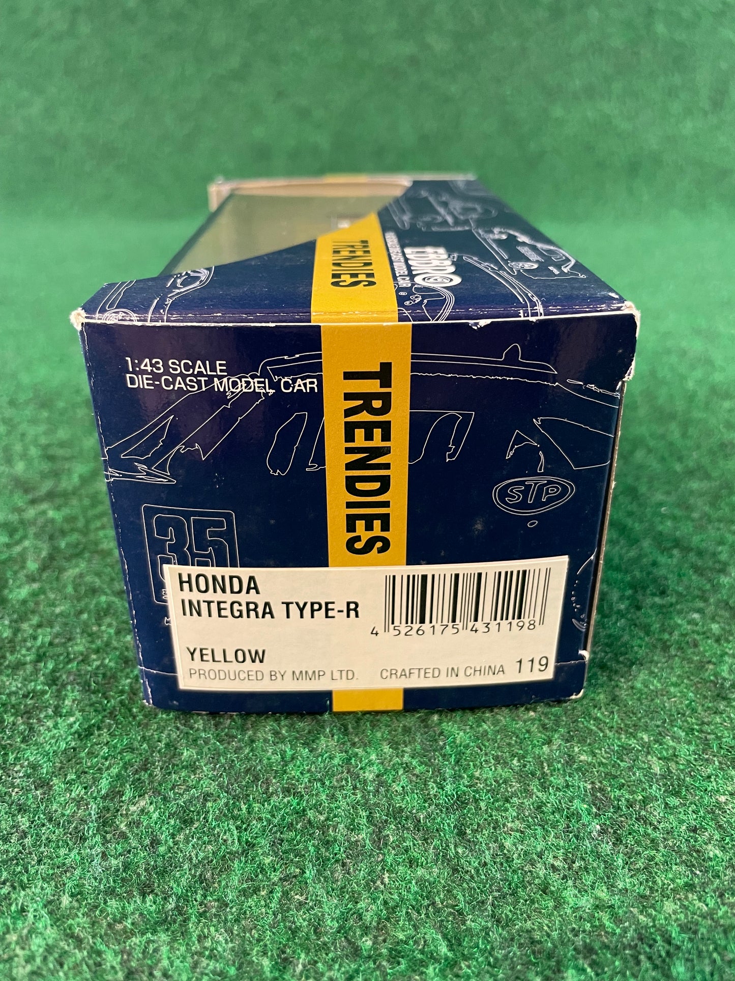 EBBRO Trendies Honda Integra Type R DC2 (Yellow) 1/43 Scale Diecast