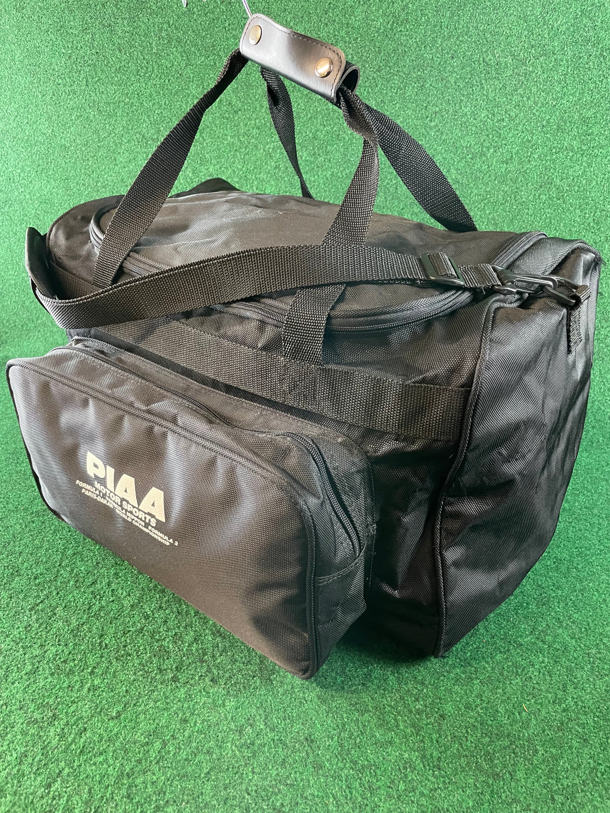 PIAA MOTOR SPORTS - Black Side Open Duffle Bag with Strap