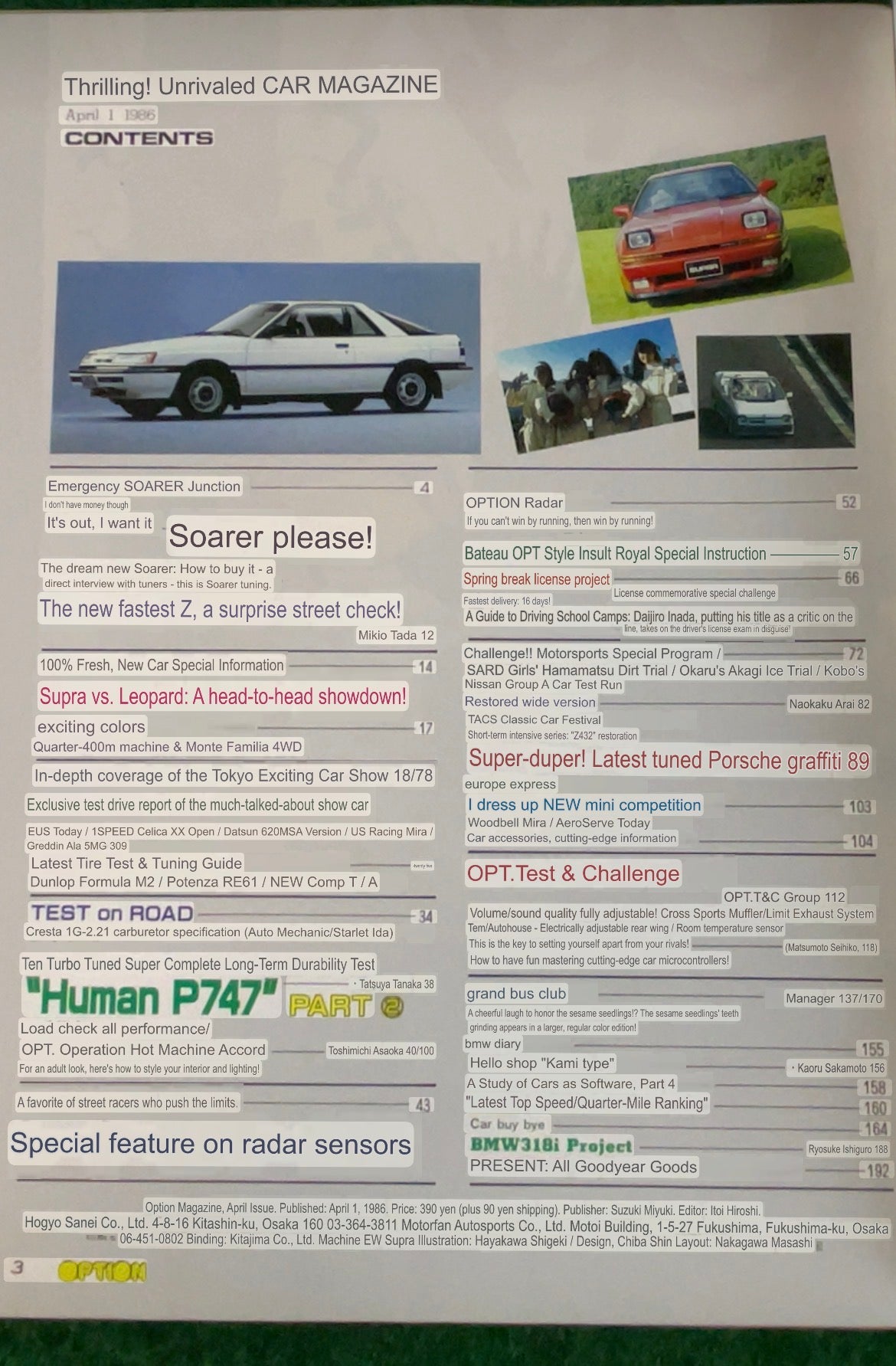 Option Magazine - April 1986