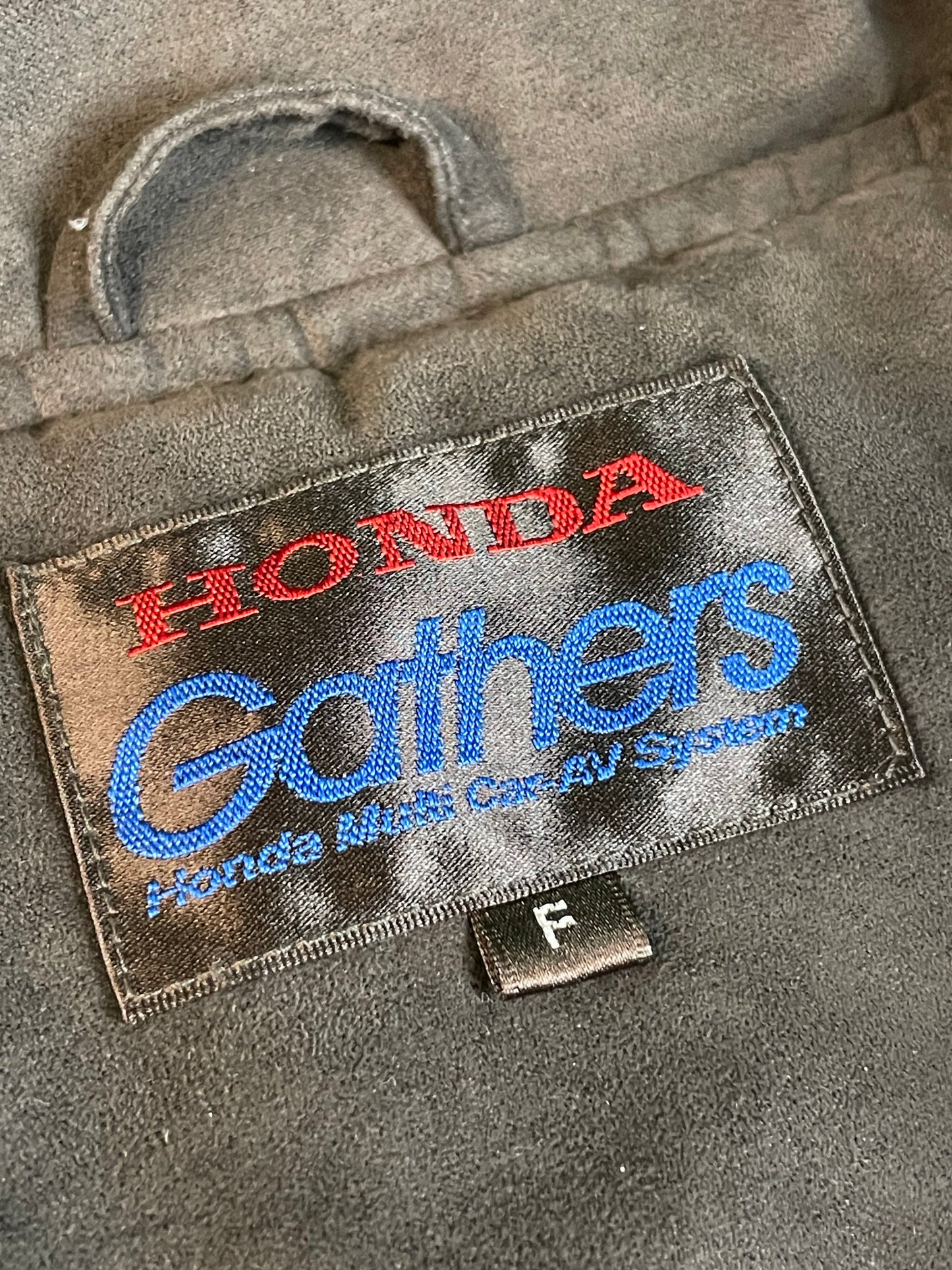 Honda & GATHERS - Insulated Brown Suede Style Exterior with HONDA Logo Lined Jacket