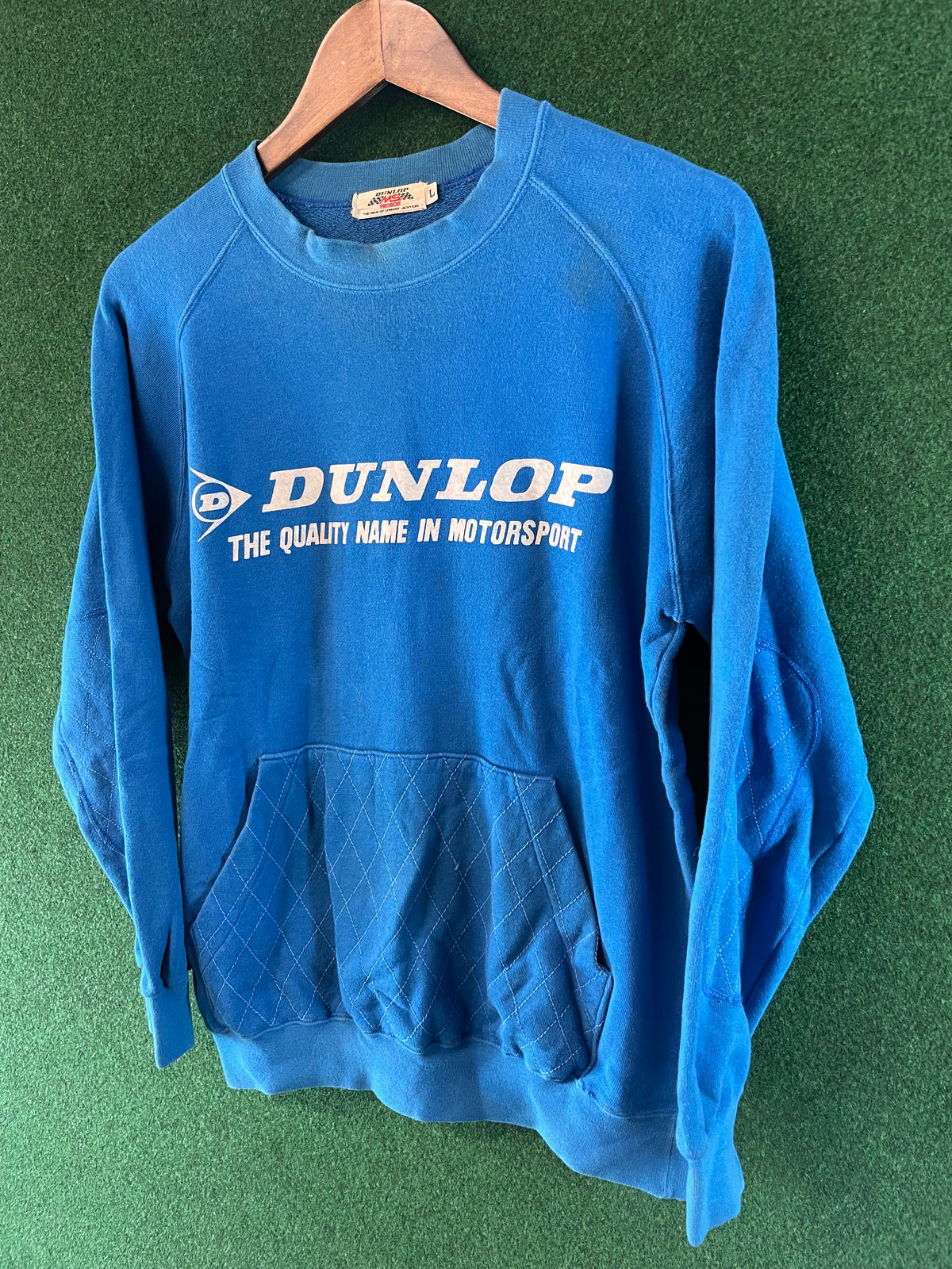 DUNLOP Motorsport - Vintage Blue Front Pocket Sweatshirt