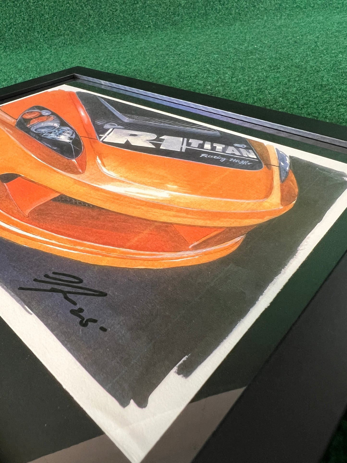 R1 Titan Honda S2000 Hand Drawn, Watercolor Painted & Signed Print