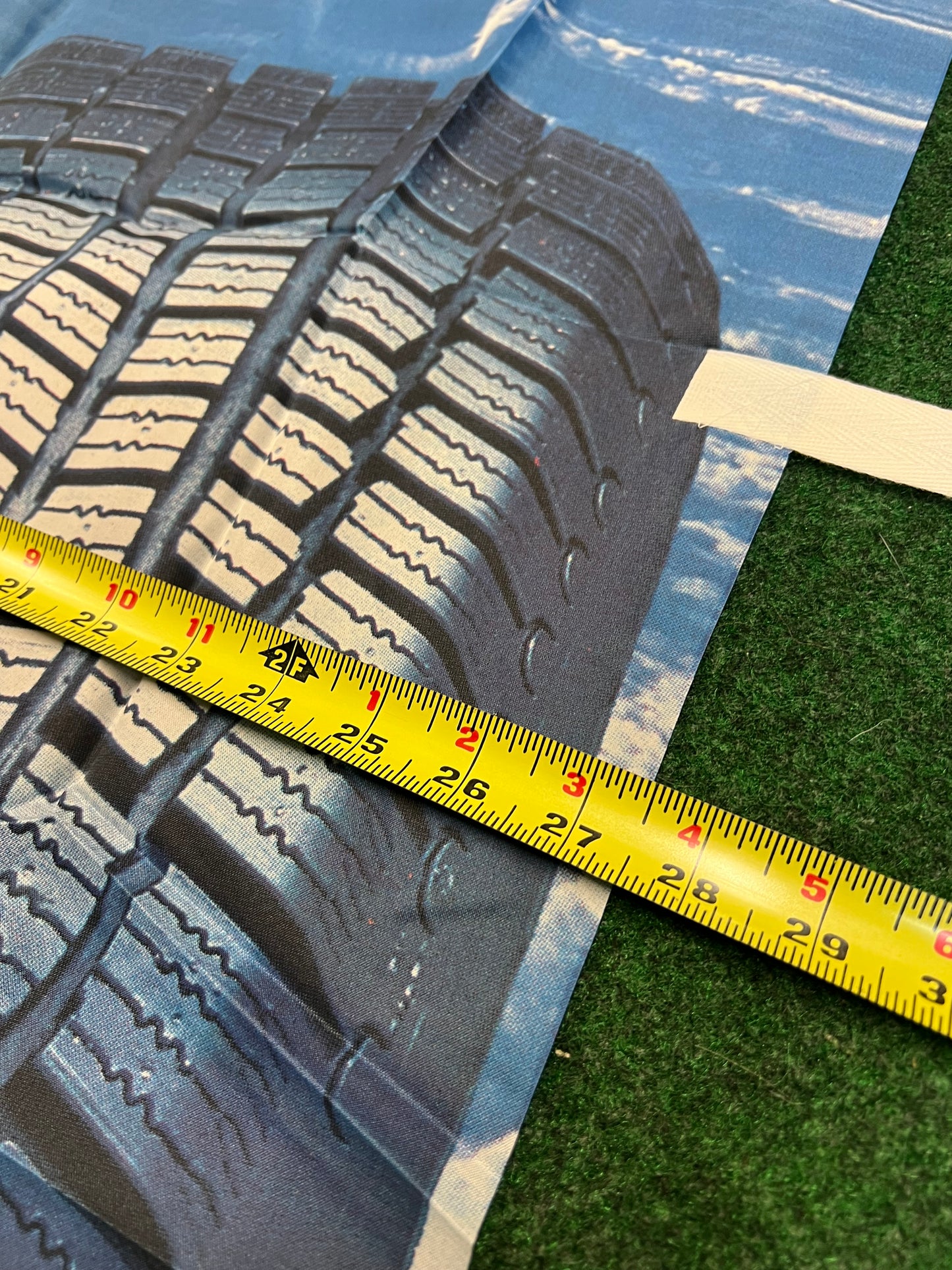 Michelin Tire - Edge Double Sipe Studless Winter Tire Vintage Japanese Advertising Nobori Banner