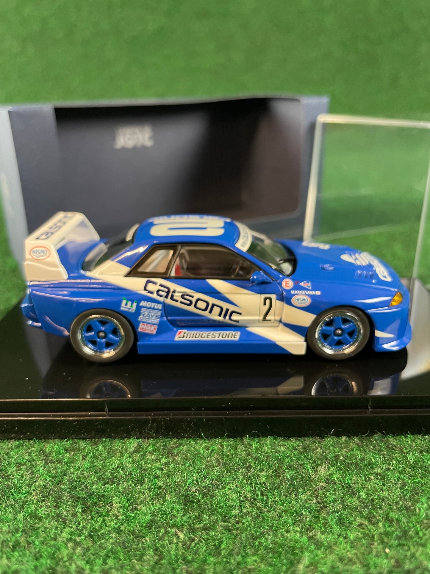 EBBRO JGTC Legends Calsonic 1993 Fuji May Nissan Skyline R32 GT-R 1/43 Scale Diecast
