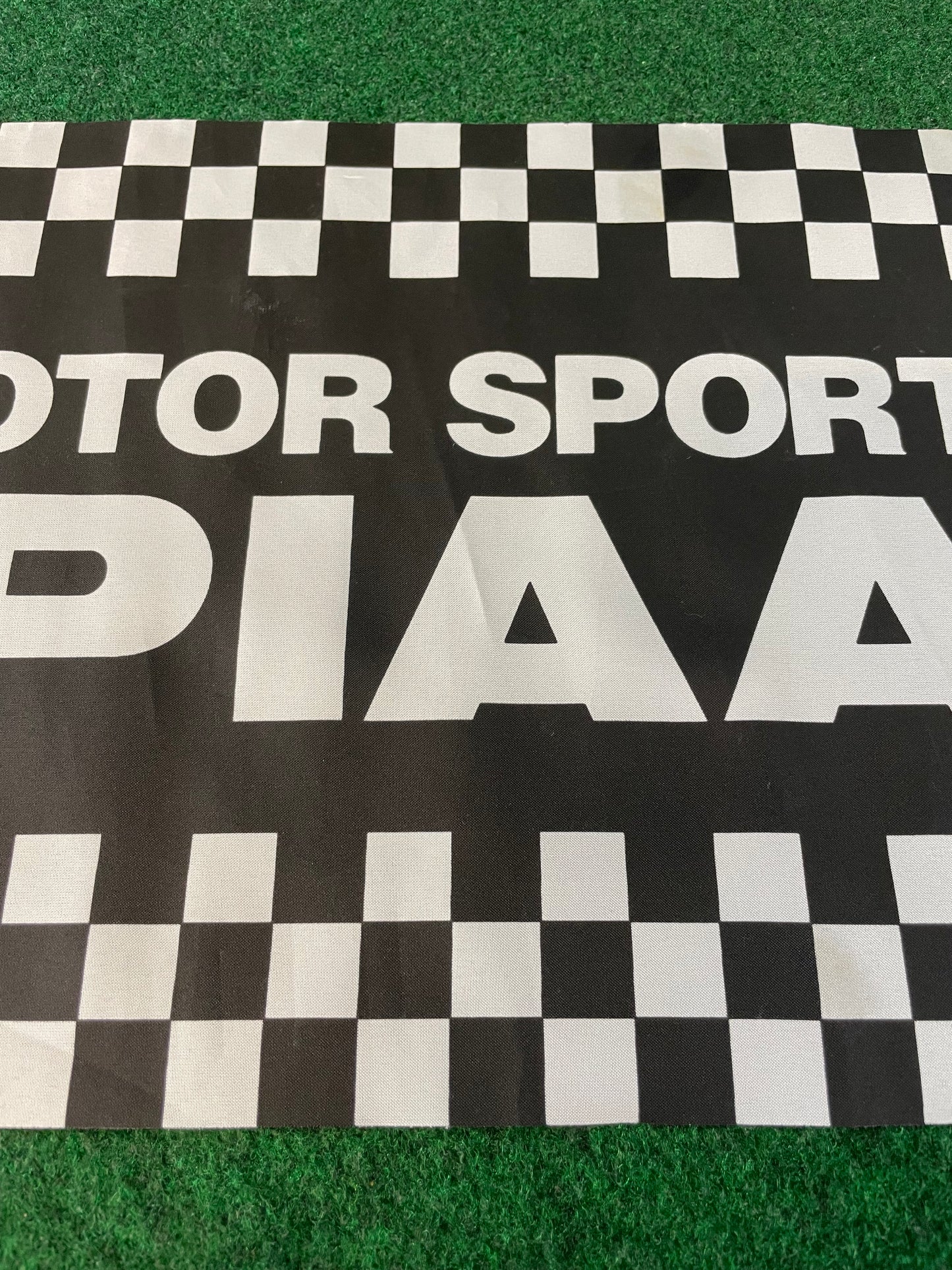 PIAA Motor Sports Racing Team Vintage Cheering Race Fan Flag