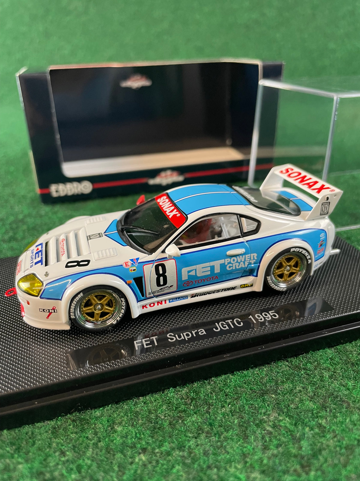 EBBRO - 1995 JGTC FET Sonax Toyota Supra 1/43 Scale Diecast