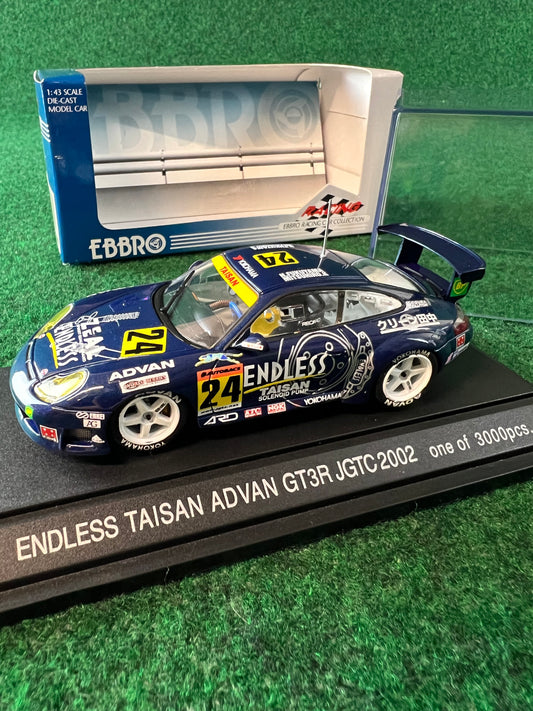 EBBRO Racing Car Collection - JGTC 2002 ENDLESS Taisan ADVAN Porsche 911 GT3R 1/43 Scale Diecast