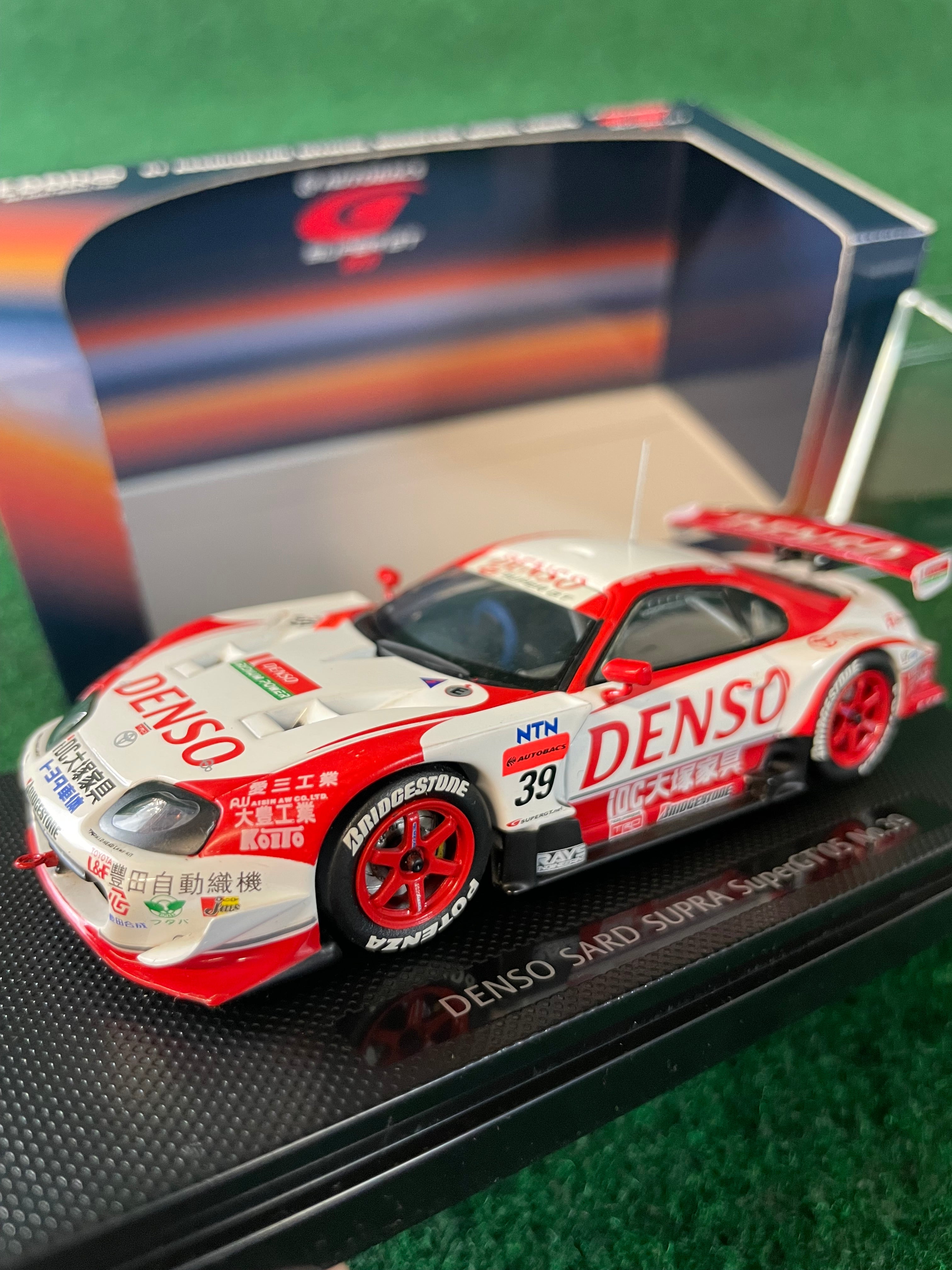 直筆サイン】 EBBRO DENSO SARD SUPRA JGTC 1/43 直筆サイン】 EBBRO