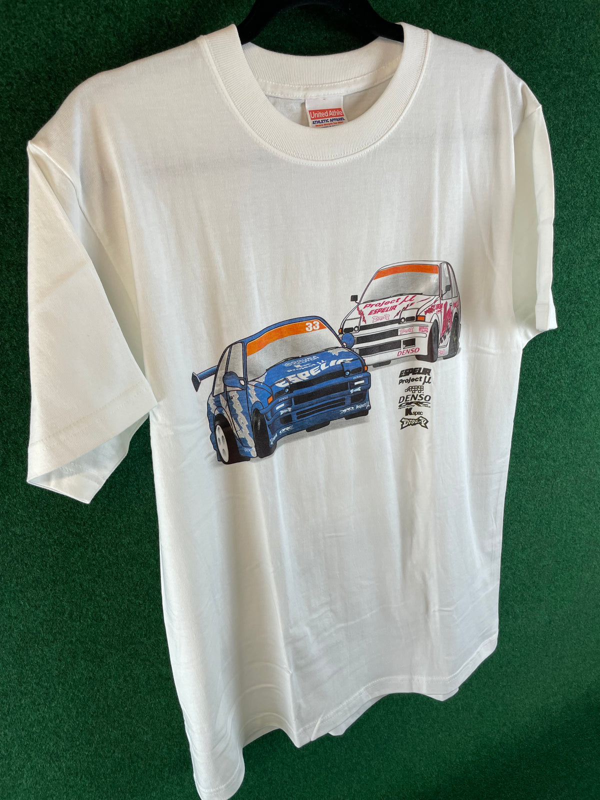 Droo-P D1GP Toyota AE86 - Espelir, Project Mu, Denso, ORC, KSpec T-Shirt (L)