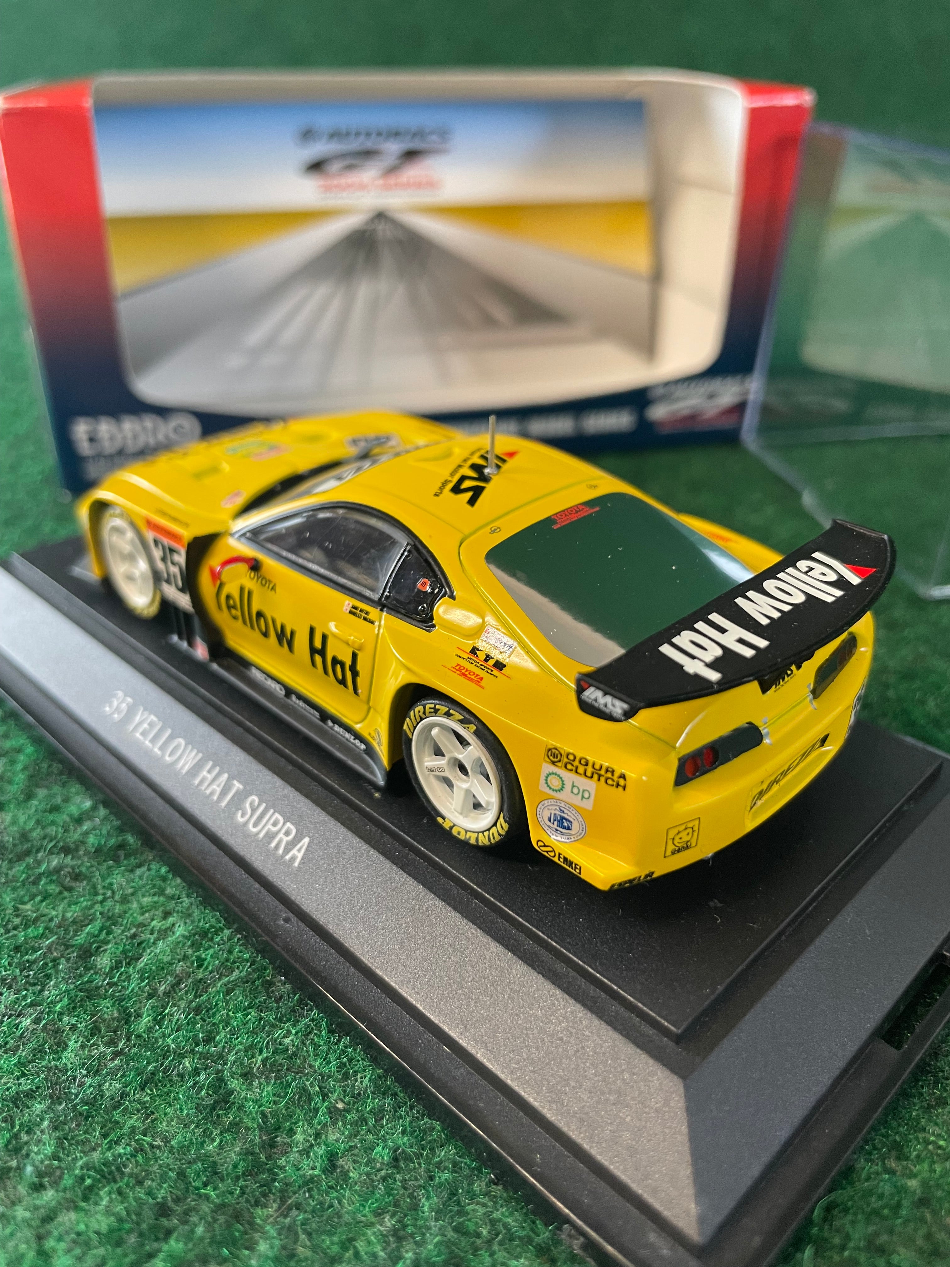 EBBRO - 2004 JGTC Yellow Hat YMS Toyota Supra 1/43 Scale Diecast