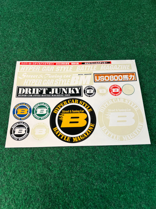 Battle Magazine - (September 2003) Sticker Sheet