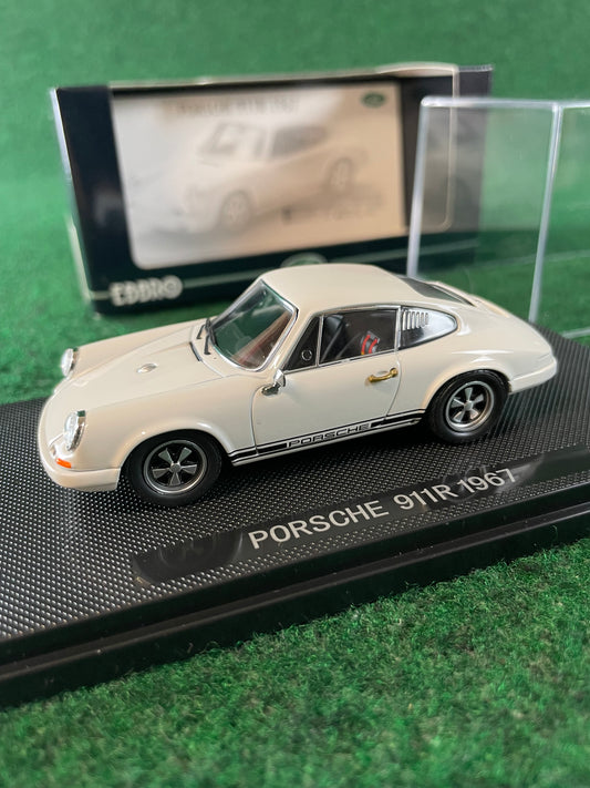 EBBRO Oldies - 1967 Porsche 911R White 1/43 Scale Diecast