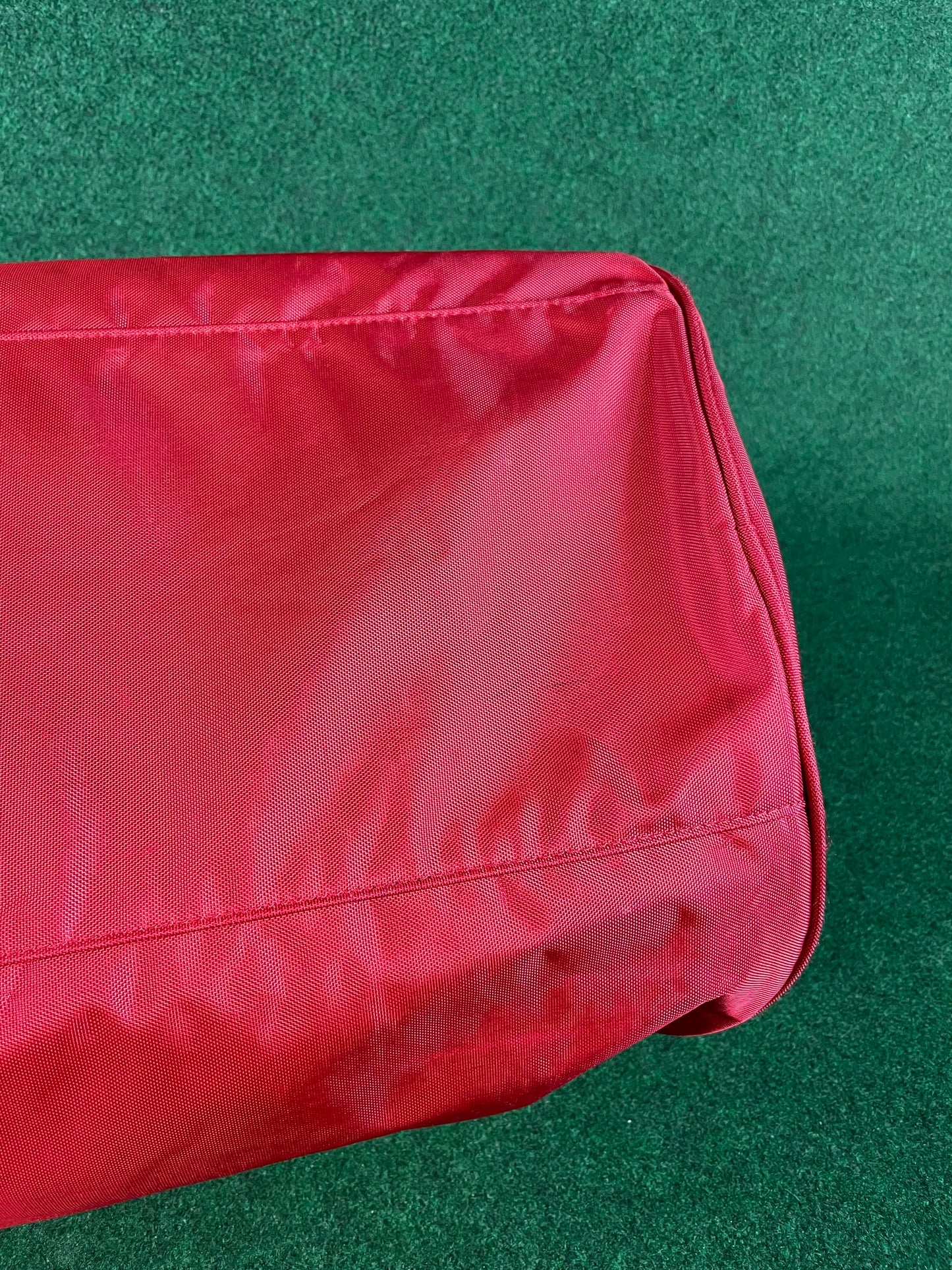 BRIDGESTONE - BEAM Vintage Burgundy w/ Gold Lettering Red Duffle Bag
