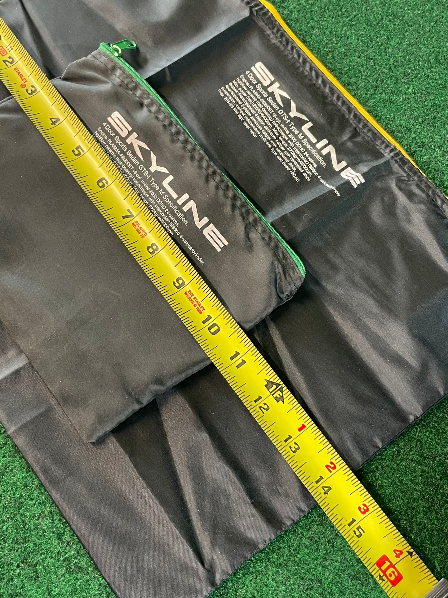 Nissan Skyline R32 GTS-T Type M - Green and Yellow Zipper Bags Set