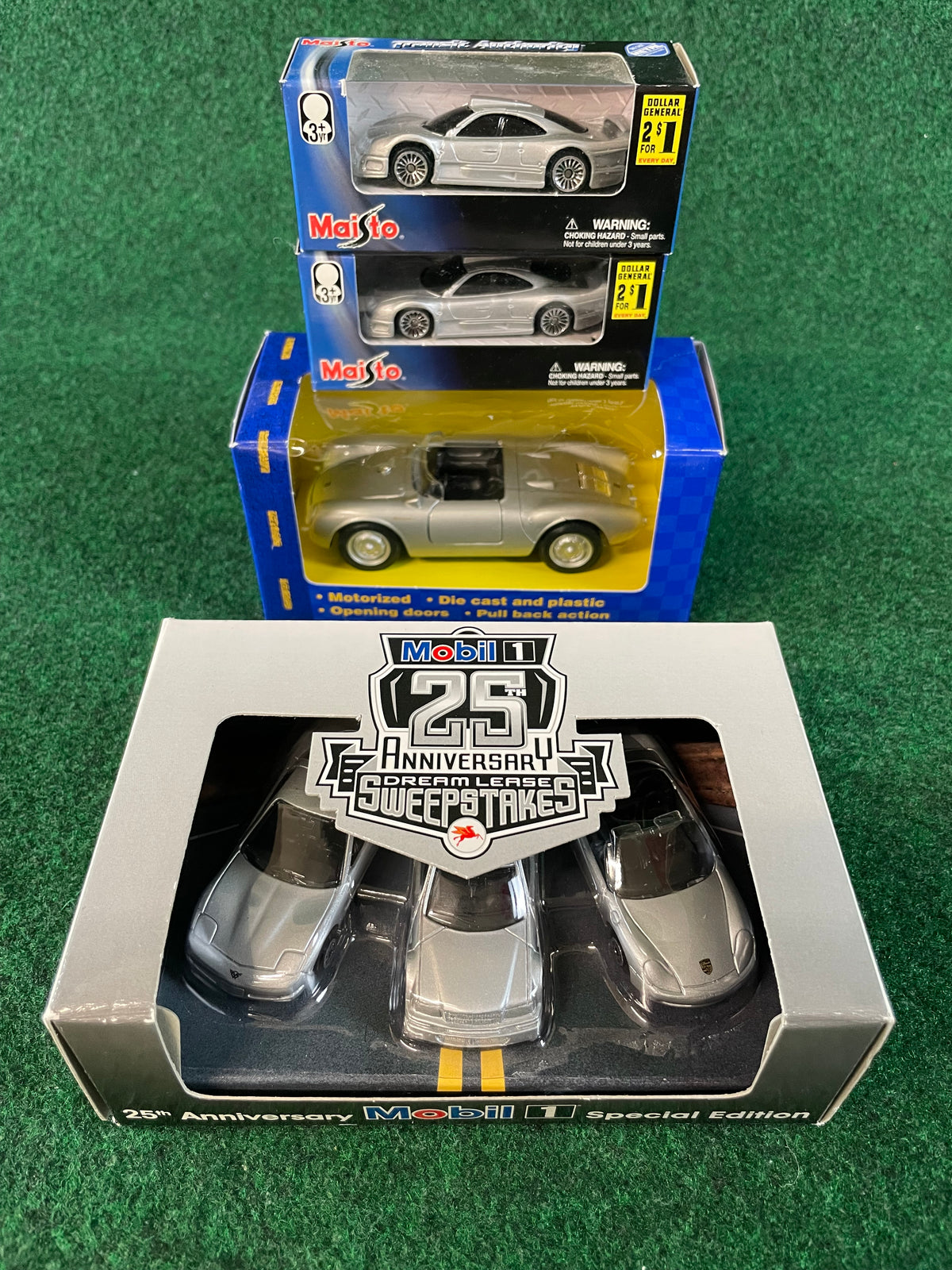 Porsche & Mercedes - Toy Car Diecast Set