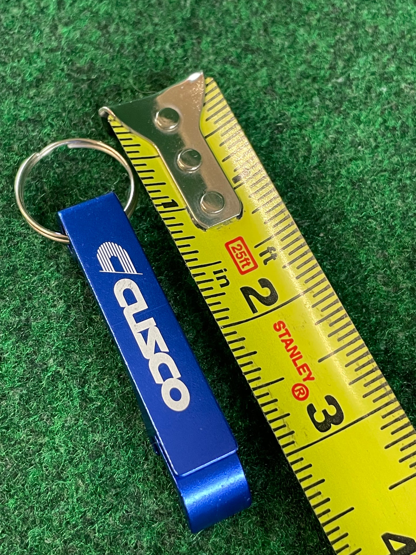 CUSCO - Blue Anodized Aluminum Bottle Opener Keychain