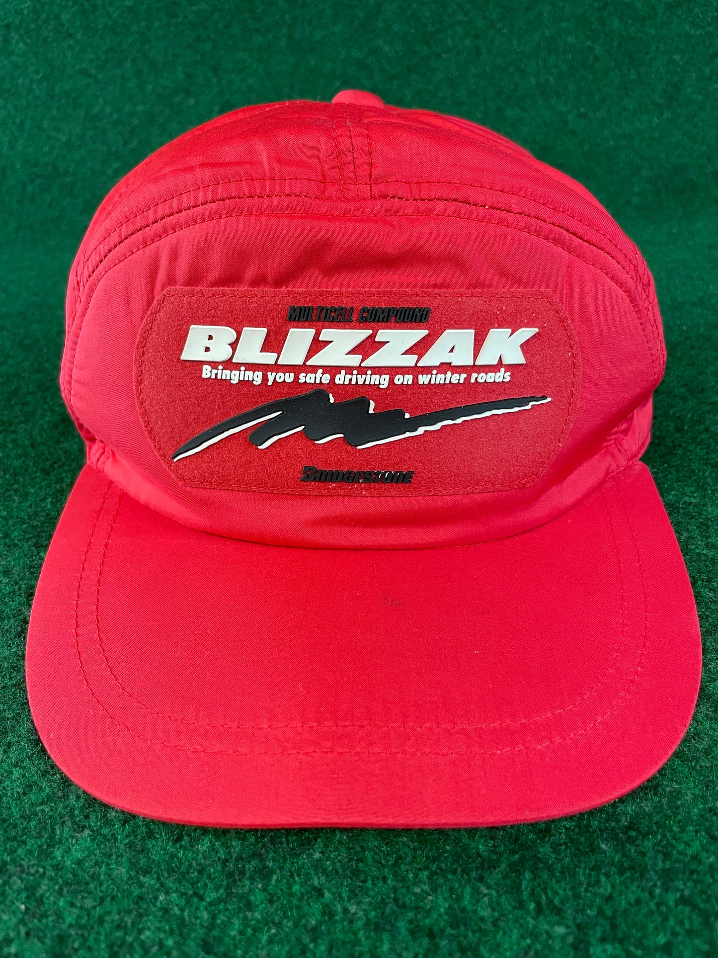Bridgestone BLIZZAK Tires - Vintage 7 Panel Ear Flap Nylon Hat