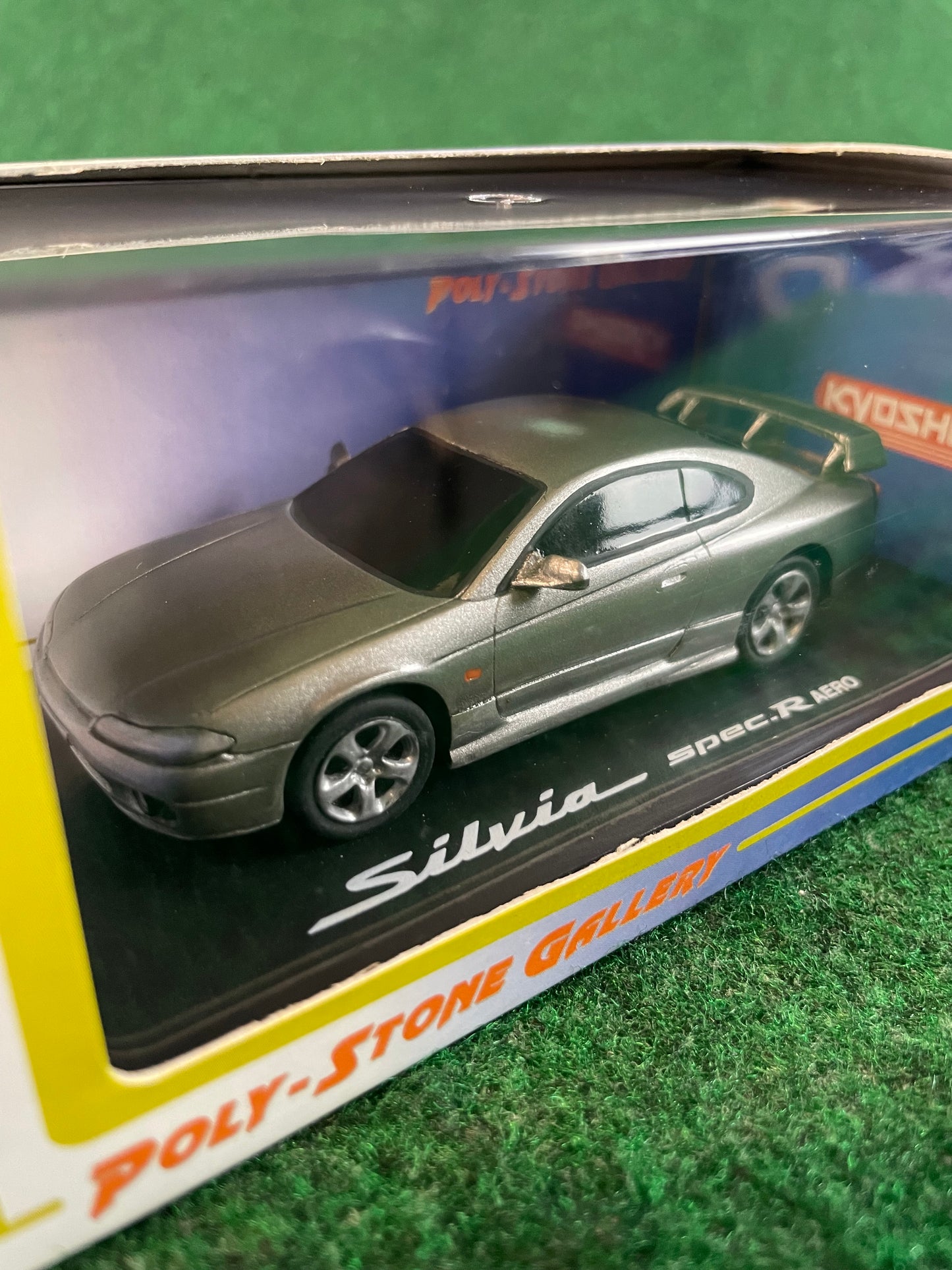 KYOSHO Poly-Stone Gallery Nissan Silvia S15 (Grey) 1/43 Scale Model Diecast Car