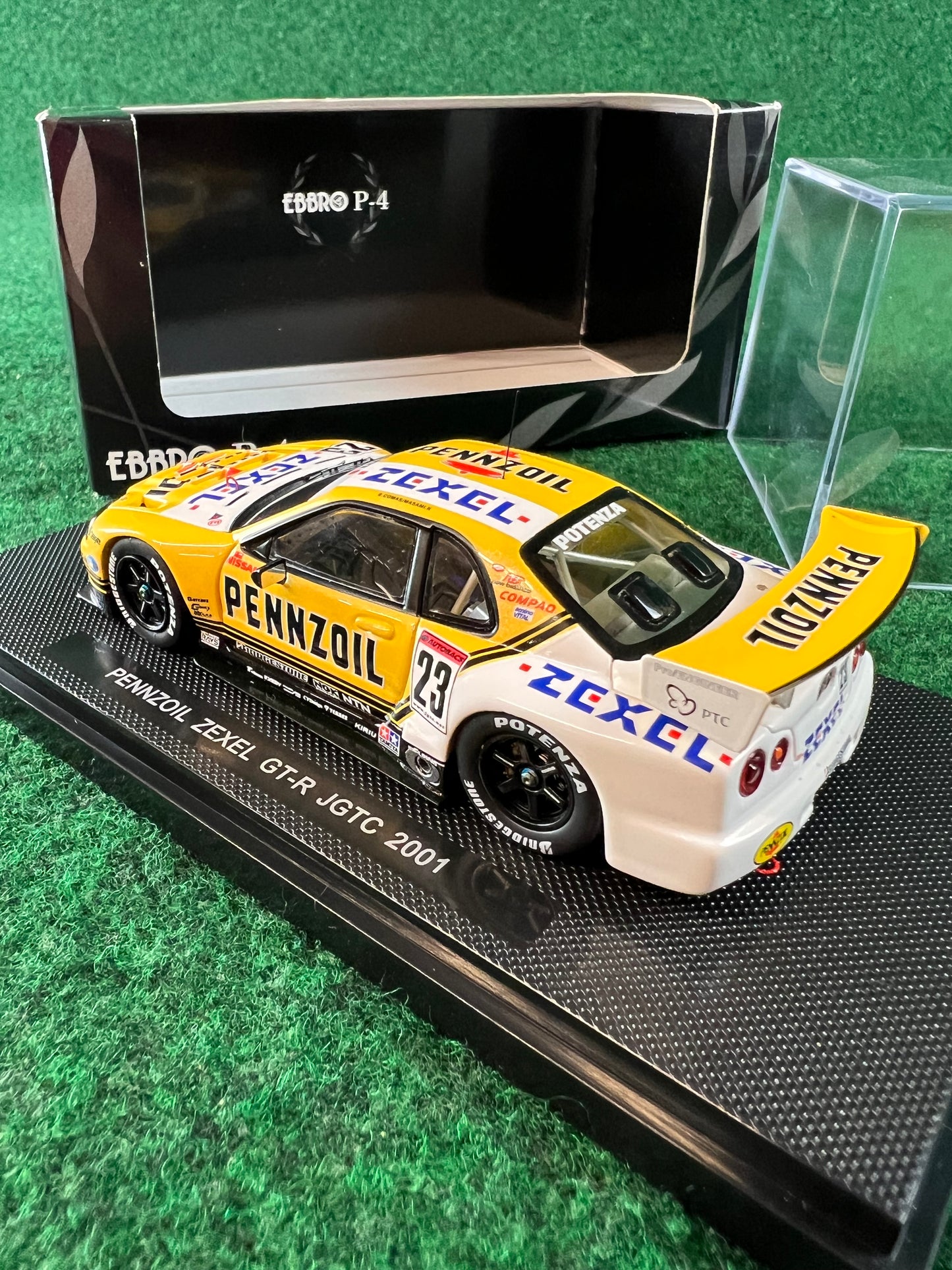 EBBRO P-4 Nissan Skyline R34 GTR 2001 Pennzoil Zexel 1/43 Scale Diecast