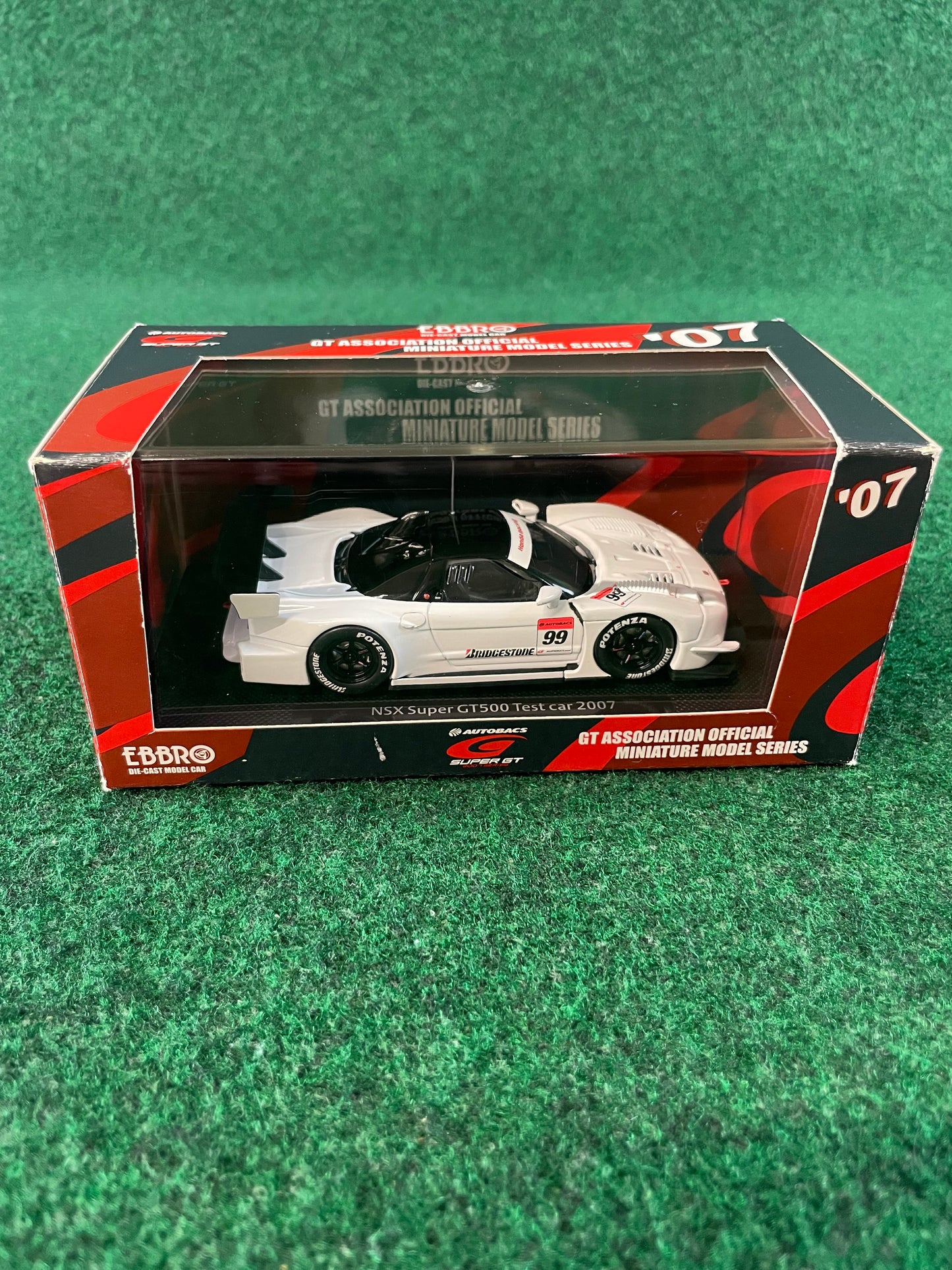 EBBRO - SuperGT 2007 Honda NSX TEST 1/43 Scale Diecast