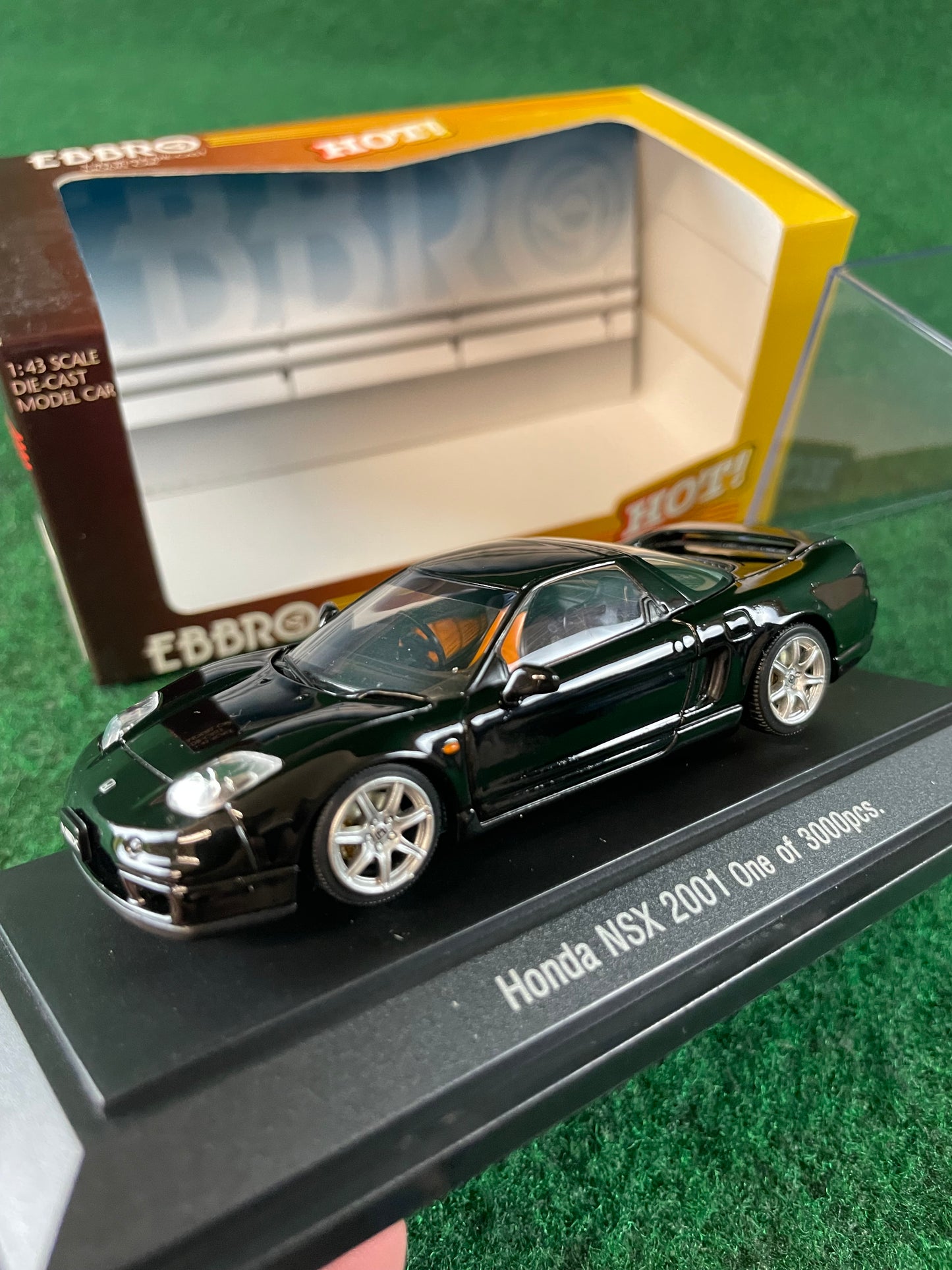 EBBRO HOT - 2001 Honda NSX Type S Black 1/43 Scale Diecast