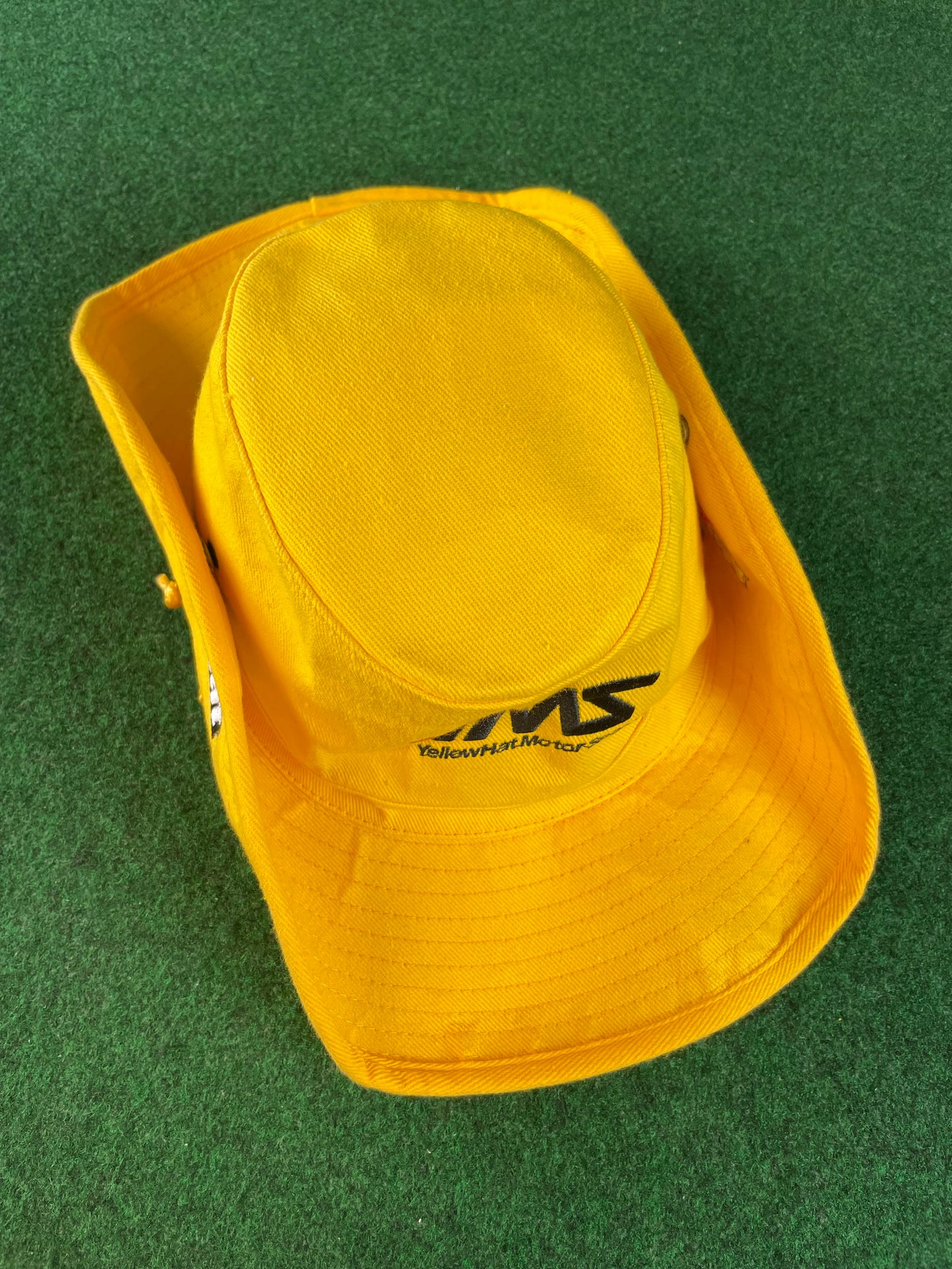 YMS SuperGT Yellow Hat & Hasemi Motor Sport Drawstring Bucket Hat