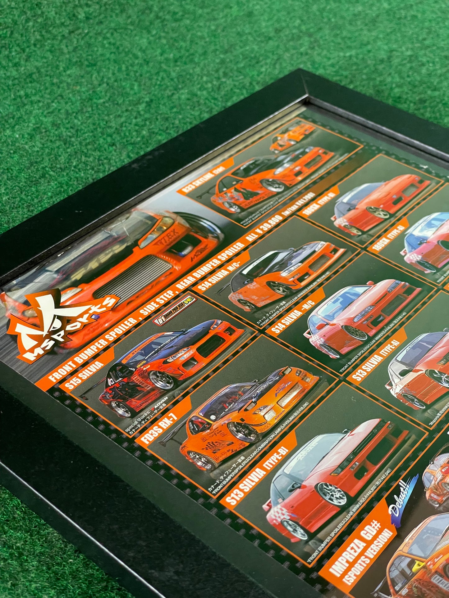 M Sports - Aero Lineup (Nissan, Mazda & Subaru) Full Page Framed Advertisement