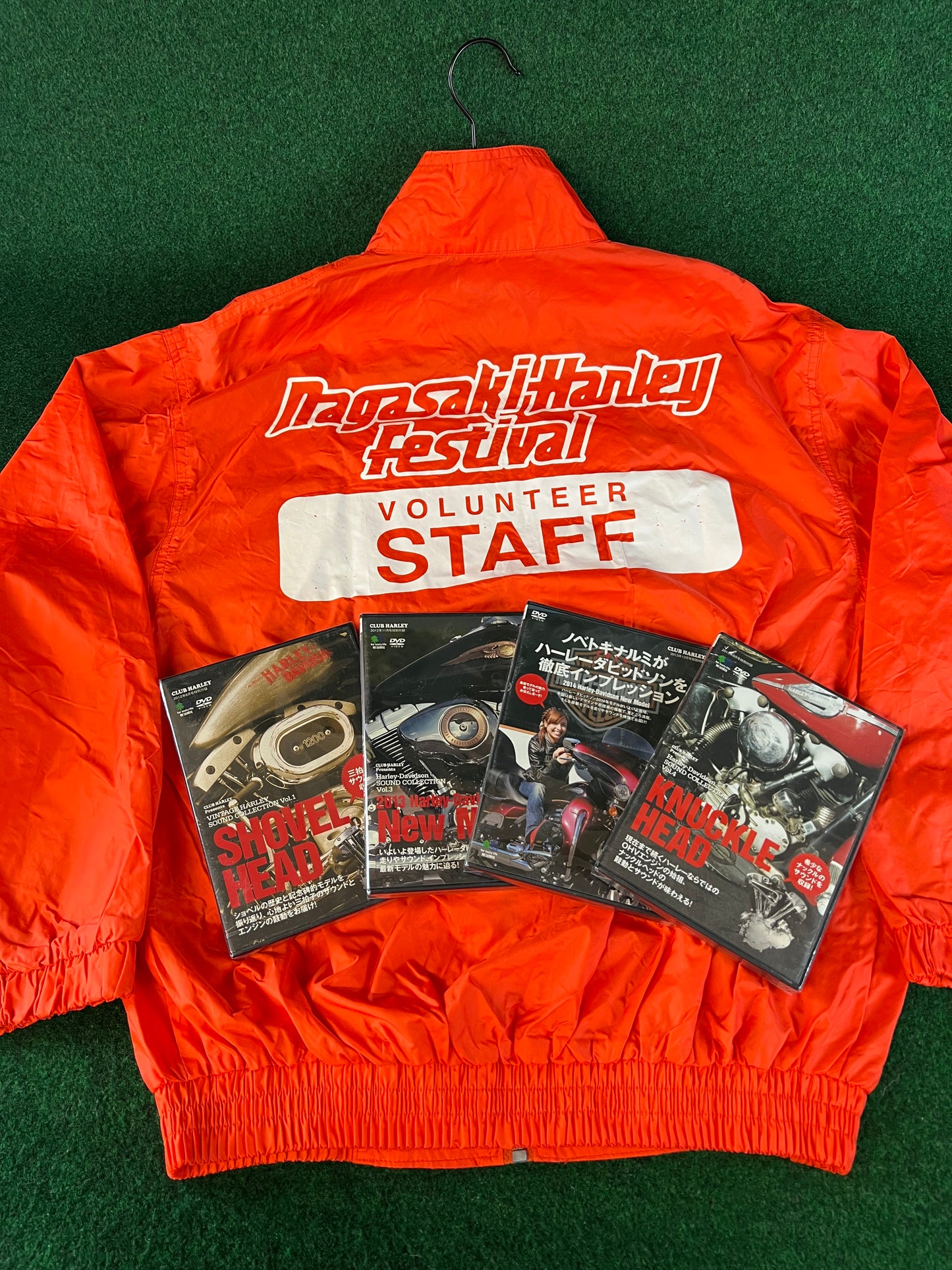 Nagasaki, Japan - Harley Festival 2000 Volunteer Staff Windbreaker Jacket & DVD Set