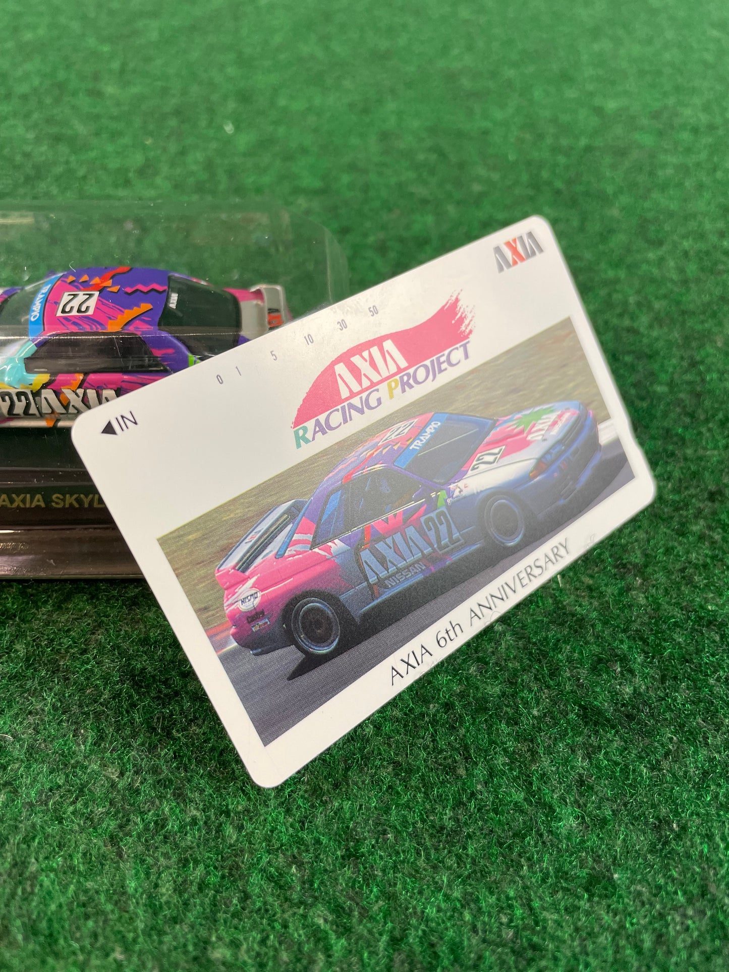 AXIA Group A Nissan Skyline R32 GT-R Phone Card & 1/64 Scale Diecast Set