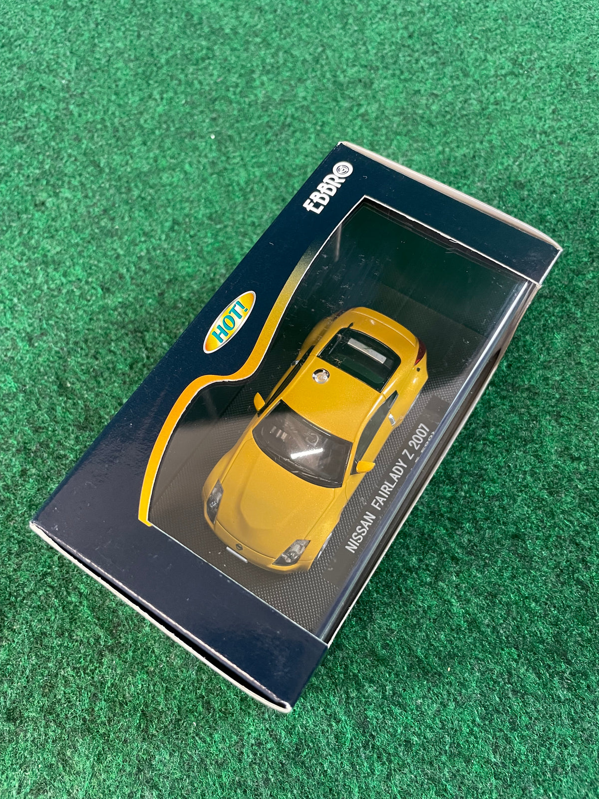 EBBRO - 2007 Nissan Fairlady Z Yellow 1/43 Scale Diecast