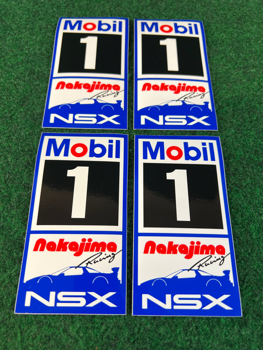 Mobil1 Nakajima Racing Honda NSX - JGTC Sticker Set