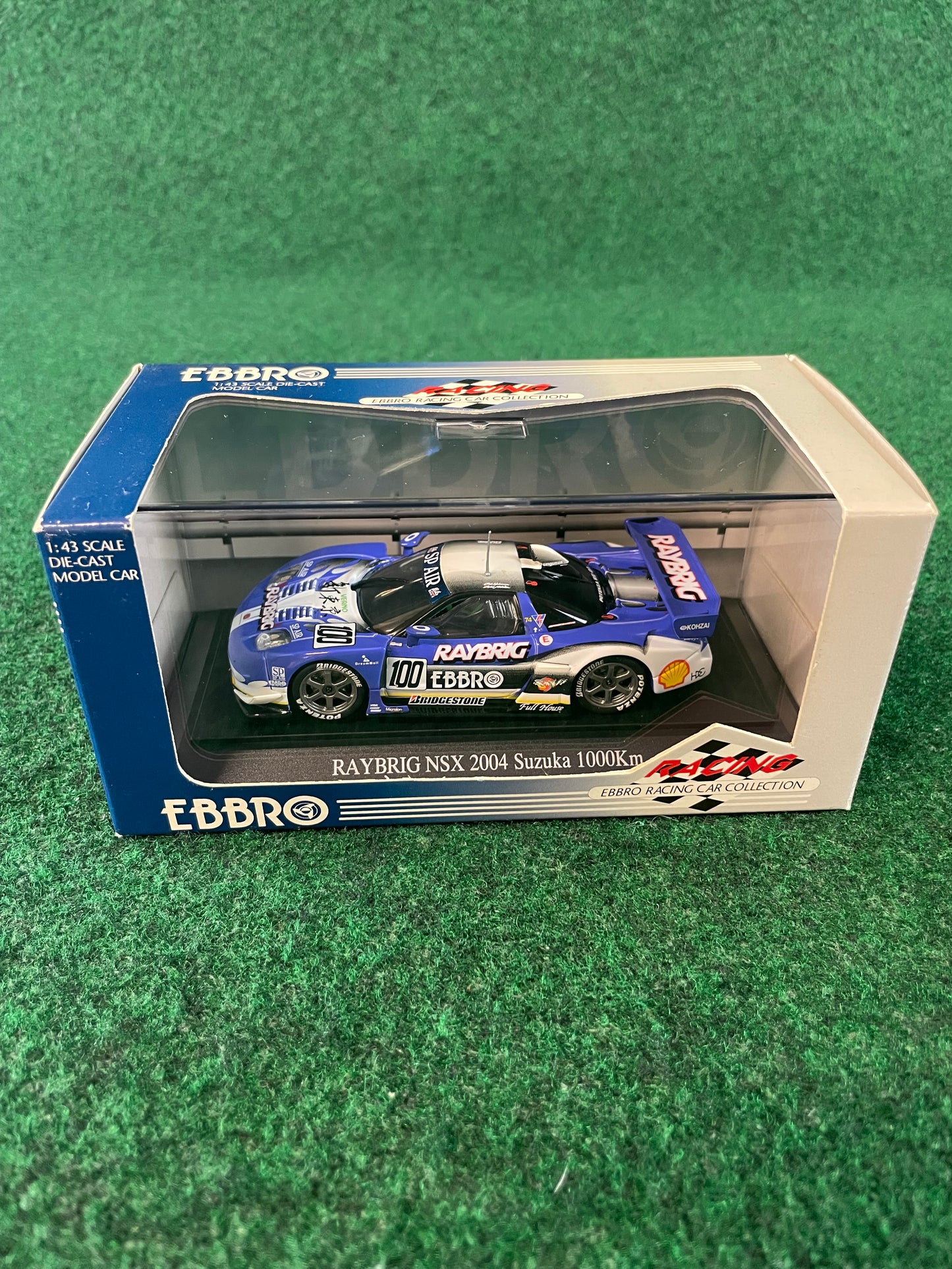 EBBRO Racing Car Collection: JGTC RAYBRIG 2004 Honda NSX Suzuka 1000km 1/43 Scale Diecast