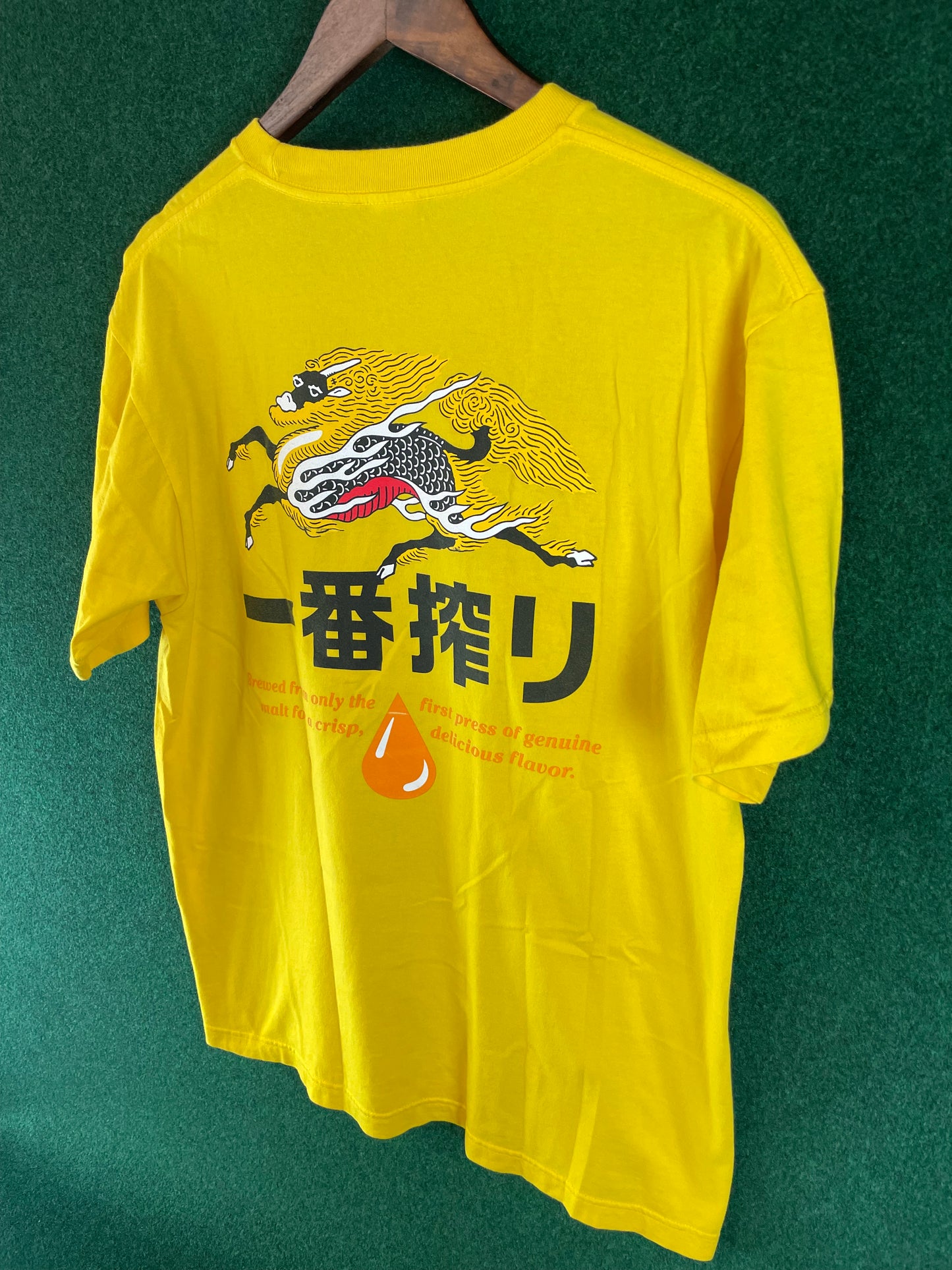 Kirin Ichiban Beer Promotional Yellow T-Shirt